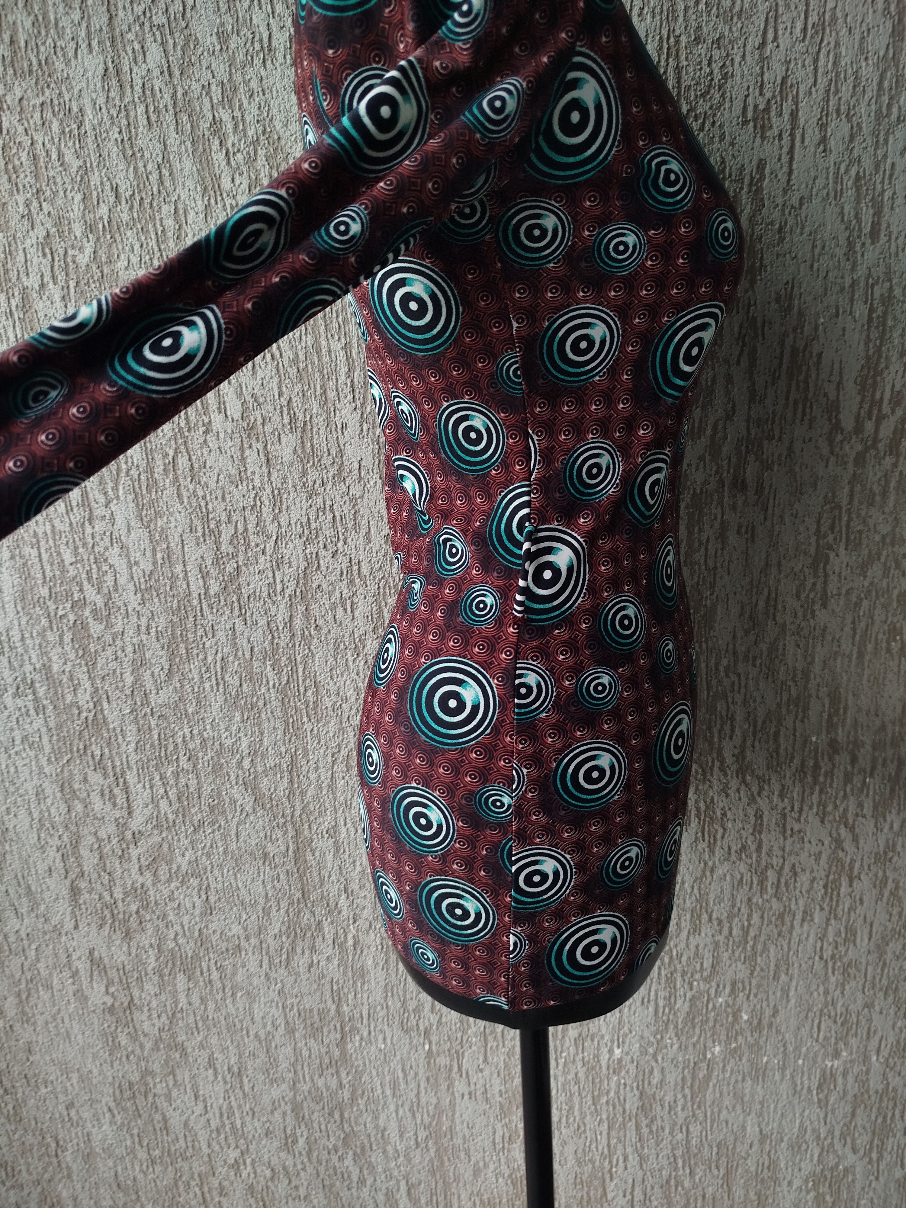 Jean Paul Gaultier Top Long Sleeve Op Art Circle Archive Vintage 90s Size S Size S / US 4 / IT 40 - 5 Thumbnail