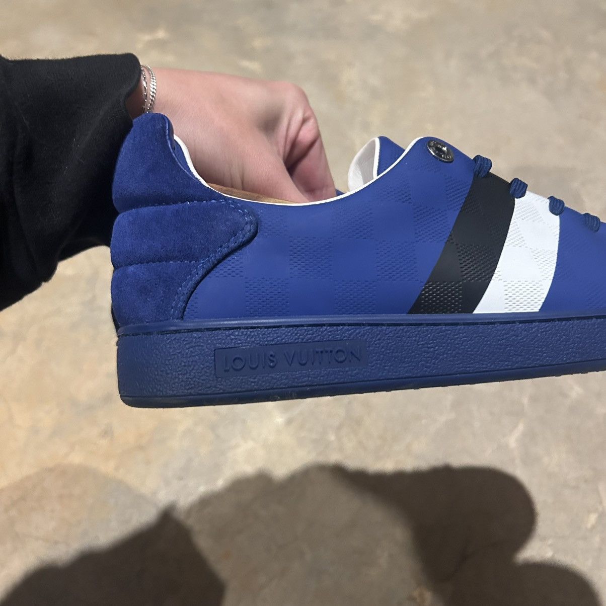 Designer × Louis Vuitton Louis Vuitton Damier Infini Frontrow Leather Sneakers US 9 Size US 9 / EU 42 - 7 Thumbnail