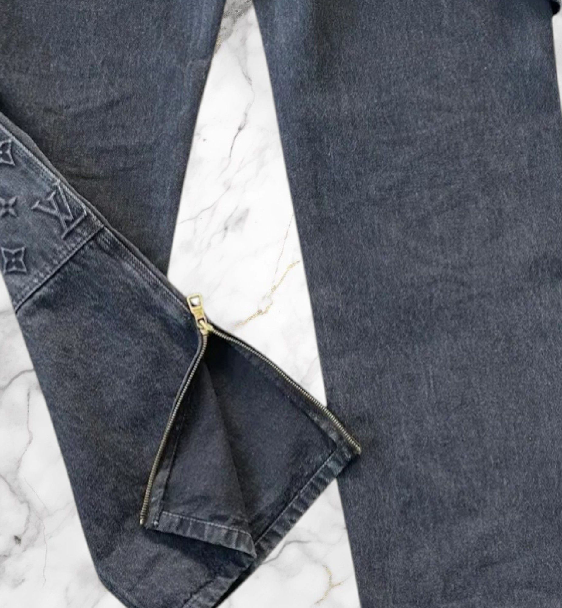 Louis Vuitton Louis Vuitton Monogram LV Carpenter Denim Jeans Size US 32 / EU 48 - 5 Thumbnail