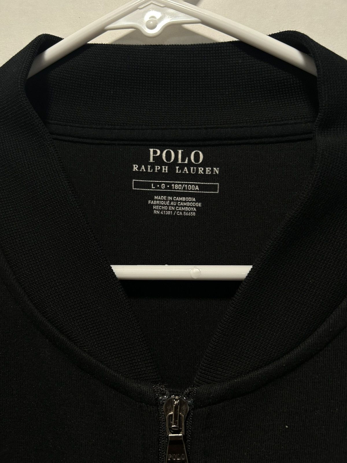 Polo Ralph Lauren Black Polo Ralph Lauren Bomber Jacket Size US L / EU 52-54 / 3 - 3 Thumbnail