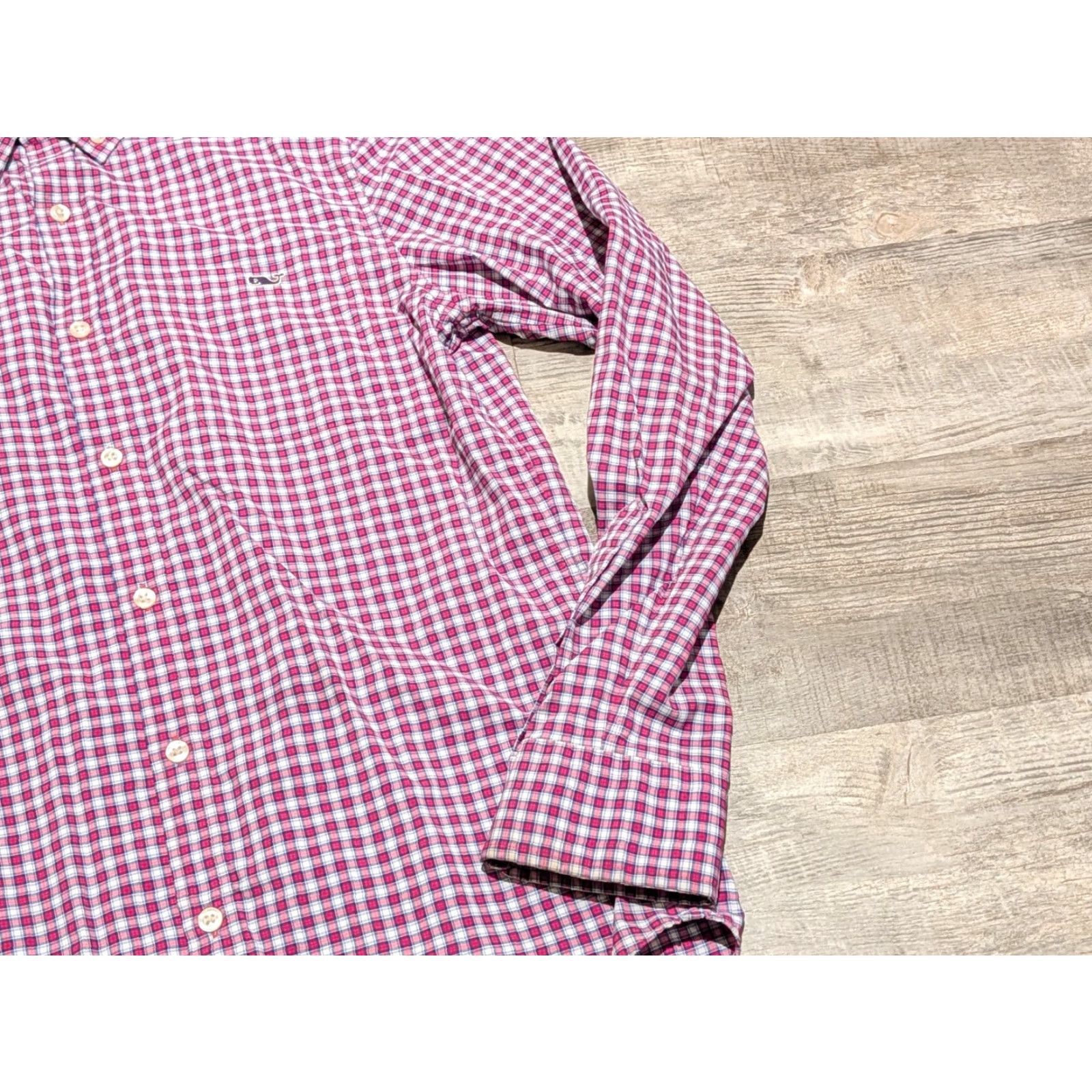 Vineyard Vines Vineyard Vines Tucker Shirt Mens S Slim Fit Long Sleeve Red White Gingham Button-Up Size US S / EU 44-46 / 1 - 4 Thumbnail
