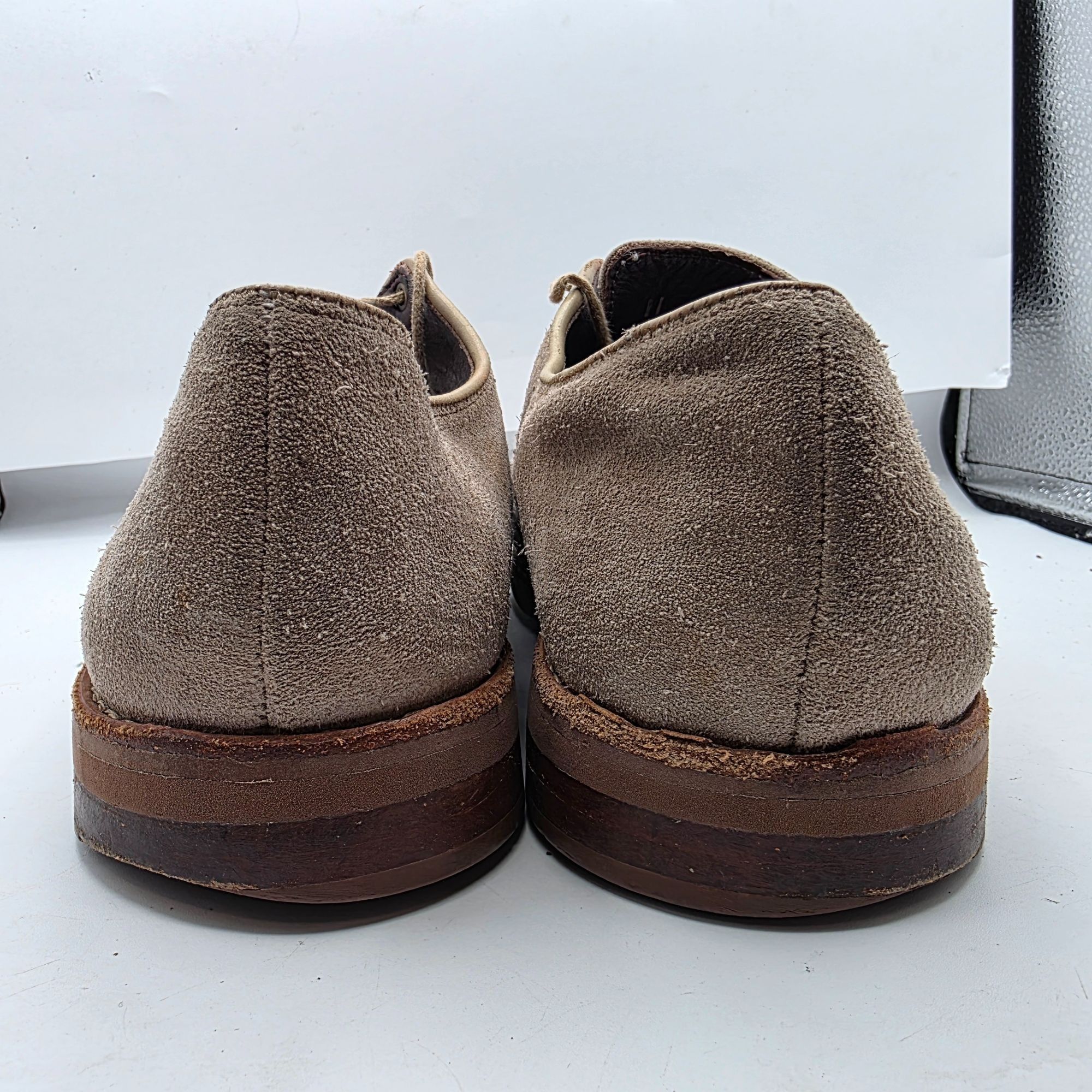 Allen Edmonds Allen Edmonds Mens Size 11 Beige Lace Up Suede Dress Shoes C Size US 11 / EU 44 - 4 Thumbnail