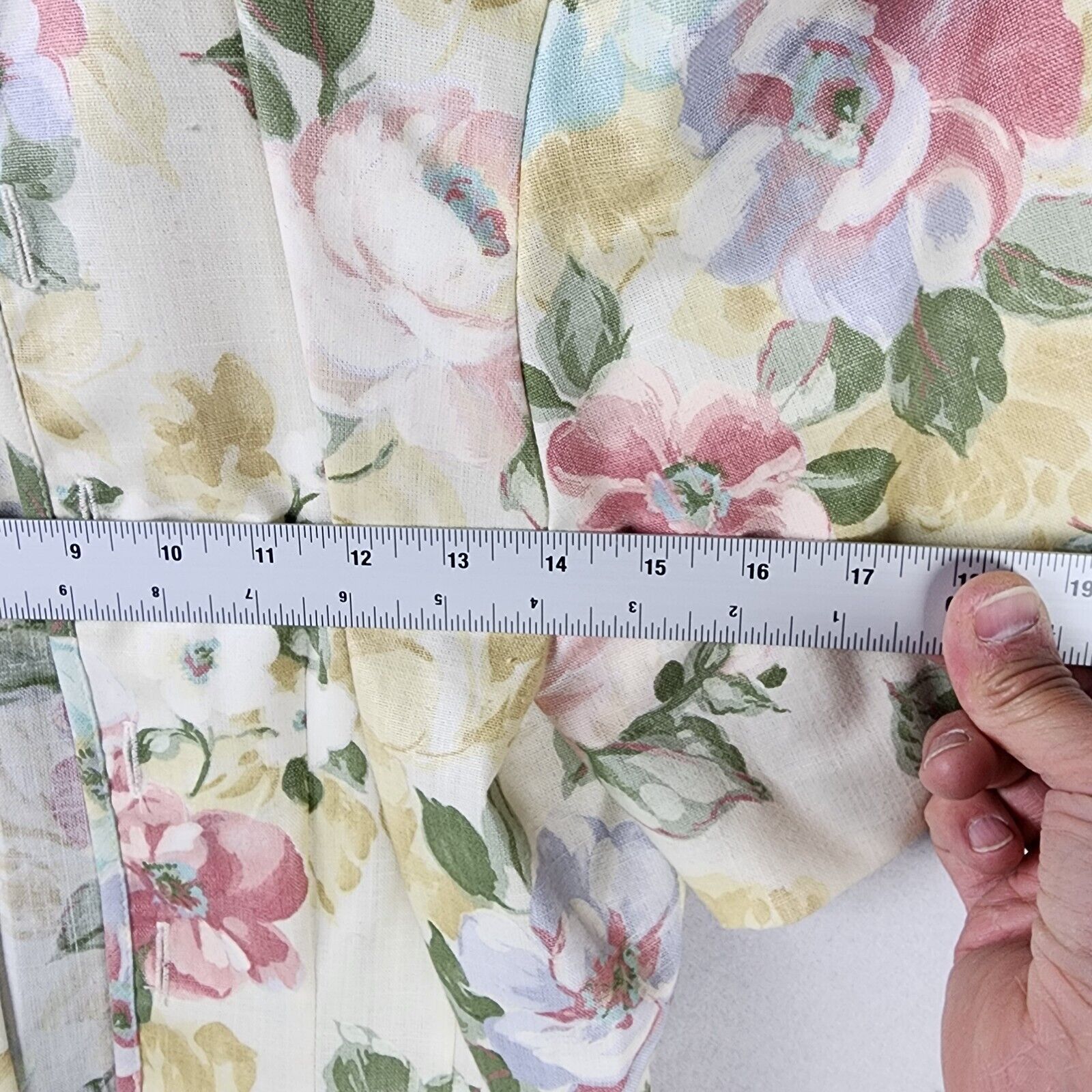 Vintage Leslie Fay Floral Print Short Sleeve Jacket Size P10 Size L / US 10 / IT 46 - 4 Thumbnail