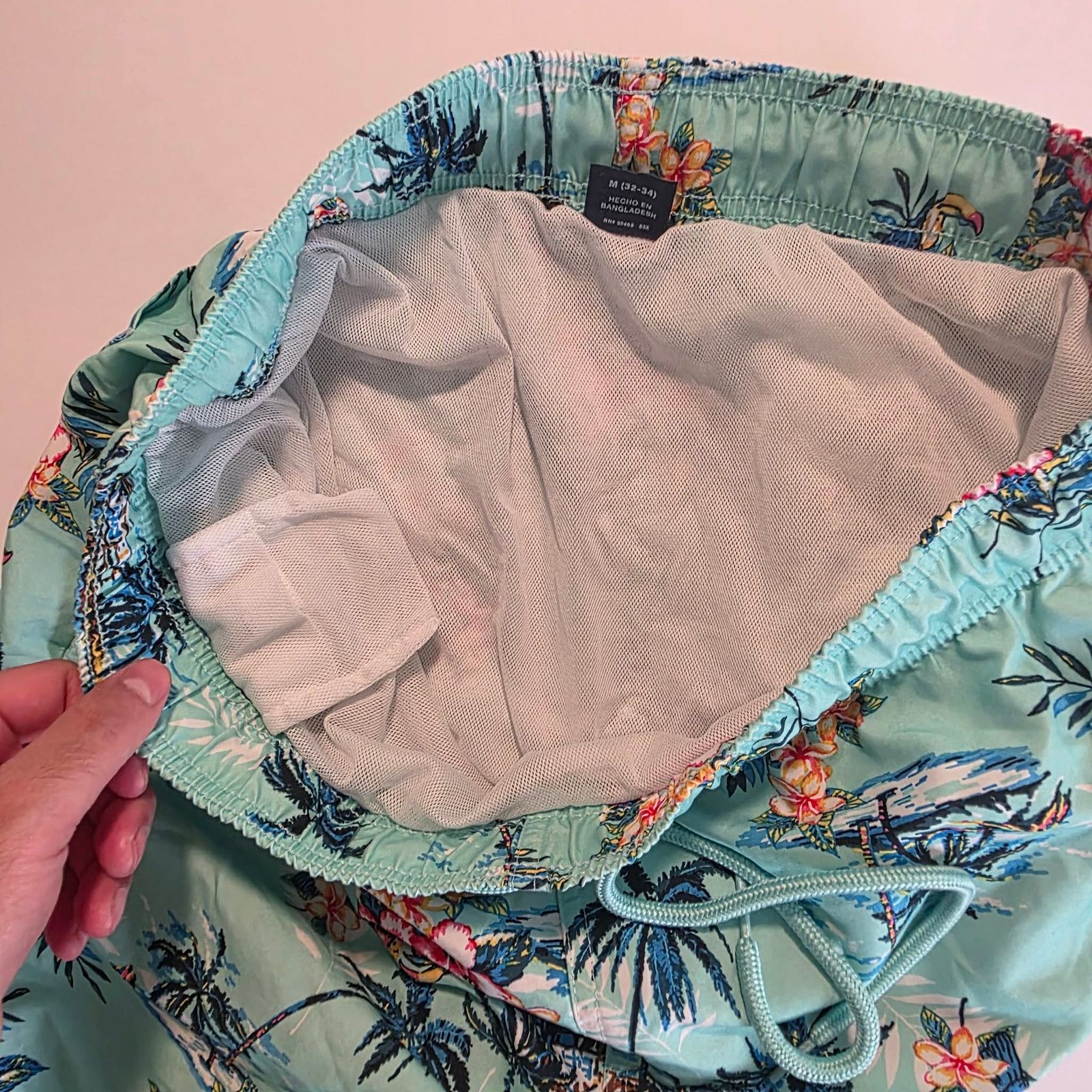 George George Tropical Swim Trunks Mens Medium 32-34 Beach Shorts Size US 32 / EU 48 - 5 Thumbnail