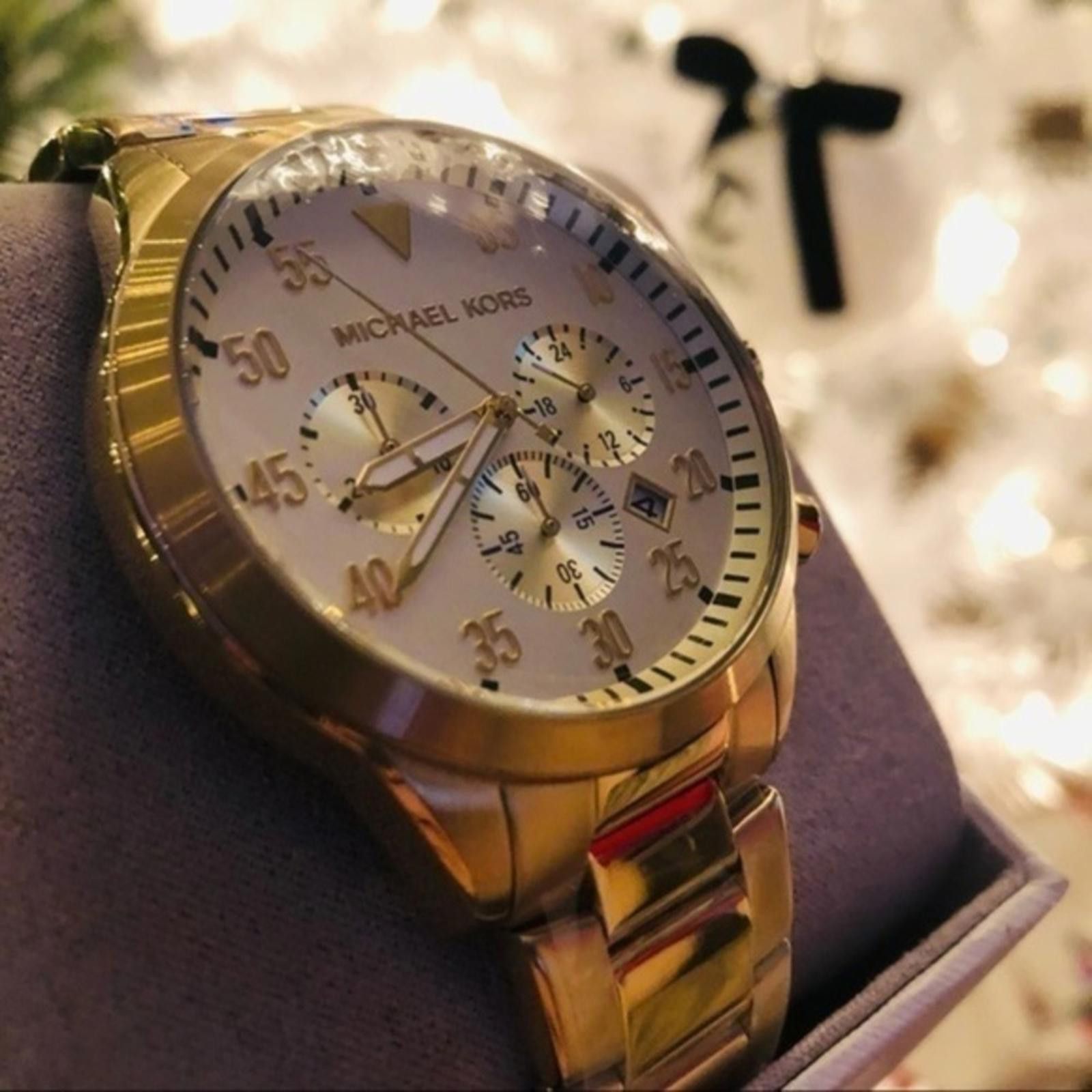 Michael Kors Chronograph Gold Watch Nwt, Women's