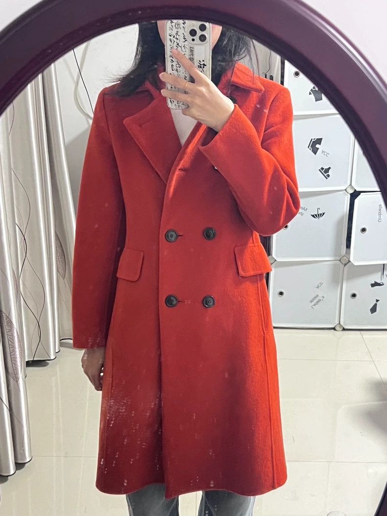Max Mara Max Mara orange coat, 100% wool Size XS / US 0-2 / IT 36-38 - 5 Thumbnail