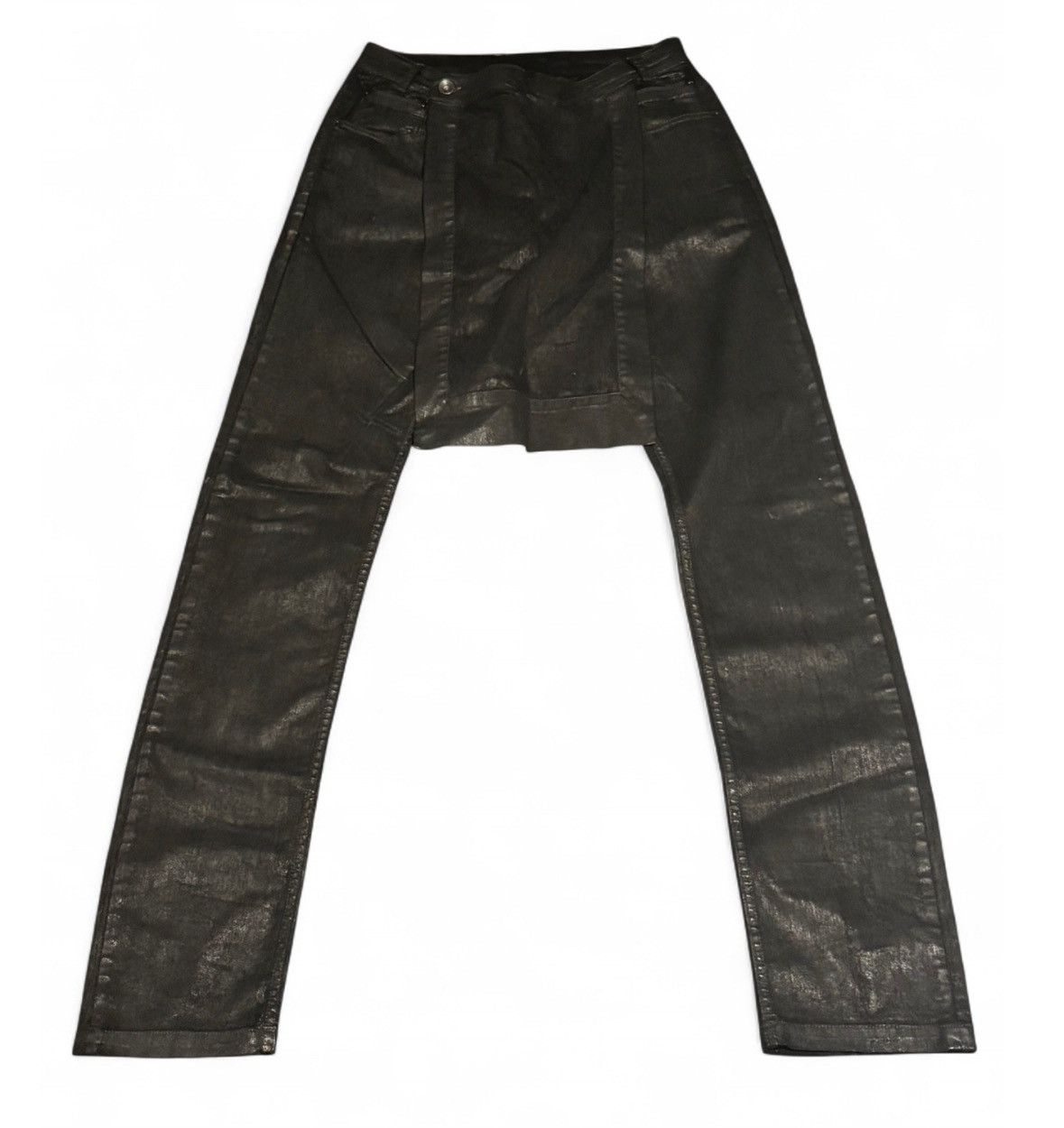 Rick Owens Waxed Rick Owens Kilt Denim Size US 28 / EU 44 - 1 Thumbnail