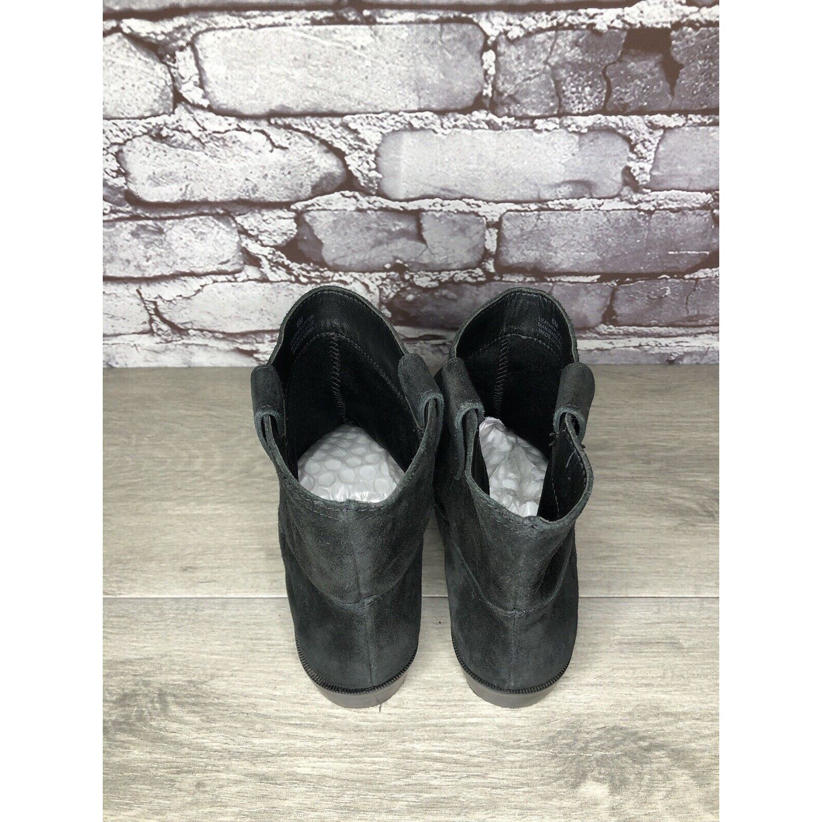 Rebecca Minkoff Rebecca Minkoff Black Suede Pull On Ankle Boots Heel Booties Size US 6 / IT 36 - 4 Thumbnail