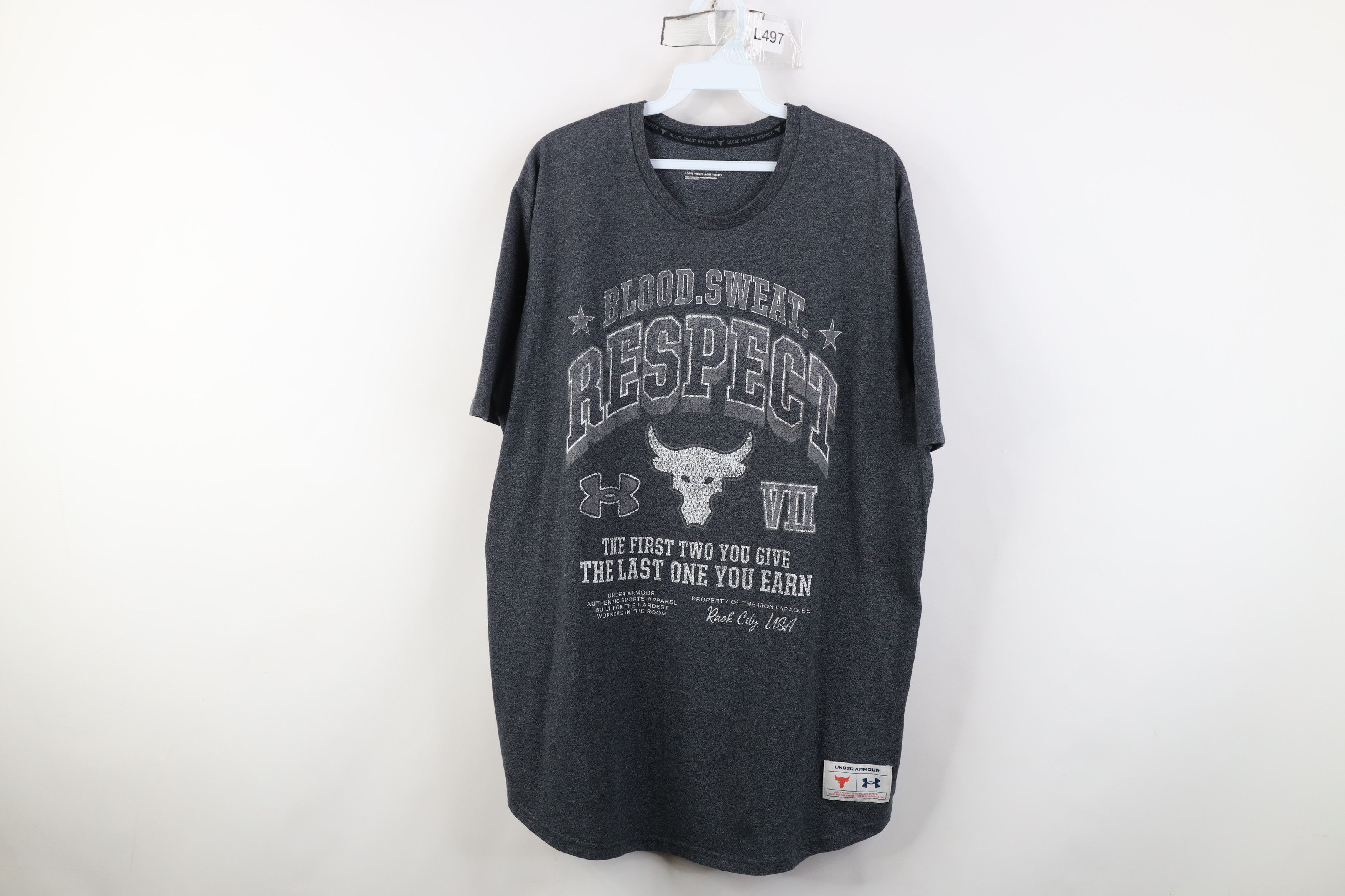 Under Armour Under Armour x Project Rock Blood Sweat Respect Gym T-Shirt Size US L / EU 52-54 / 3 - 1 Thumbnail