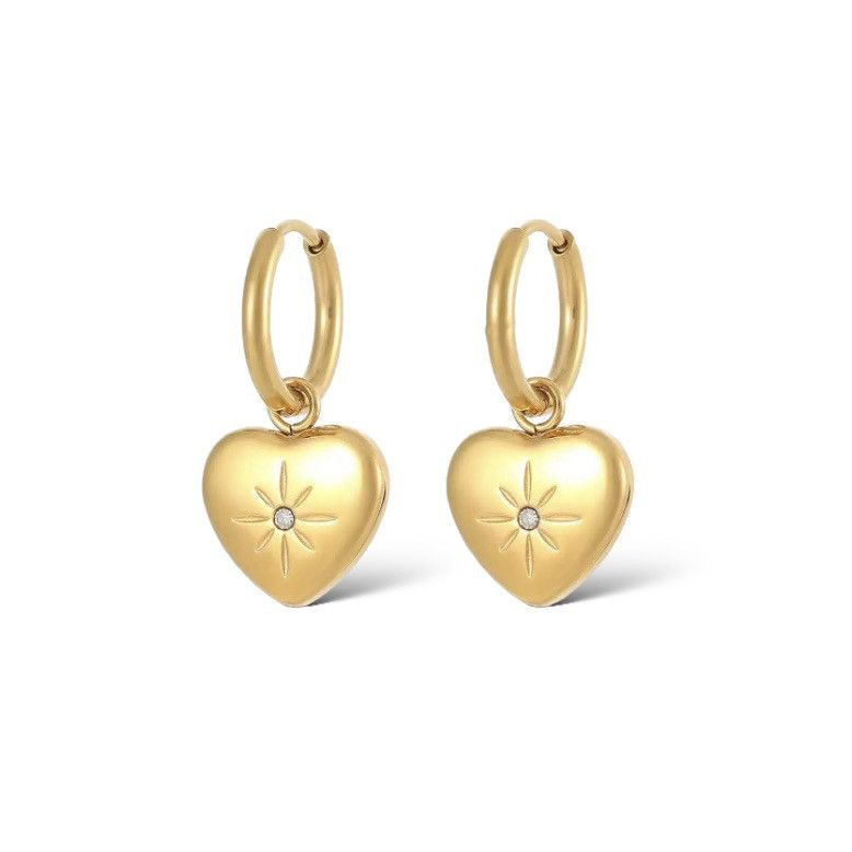 Other Love Heart Dangle Drop Earrings for Women Size ONE SIZE - 1 Thumbnail