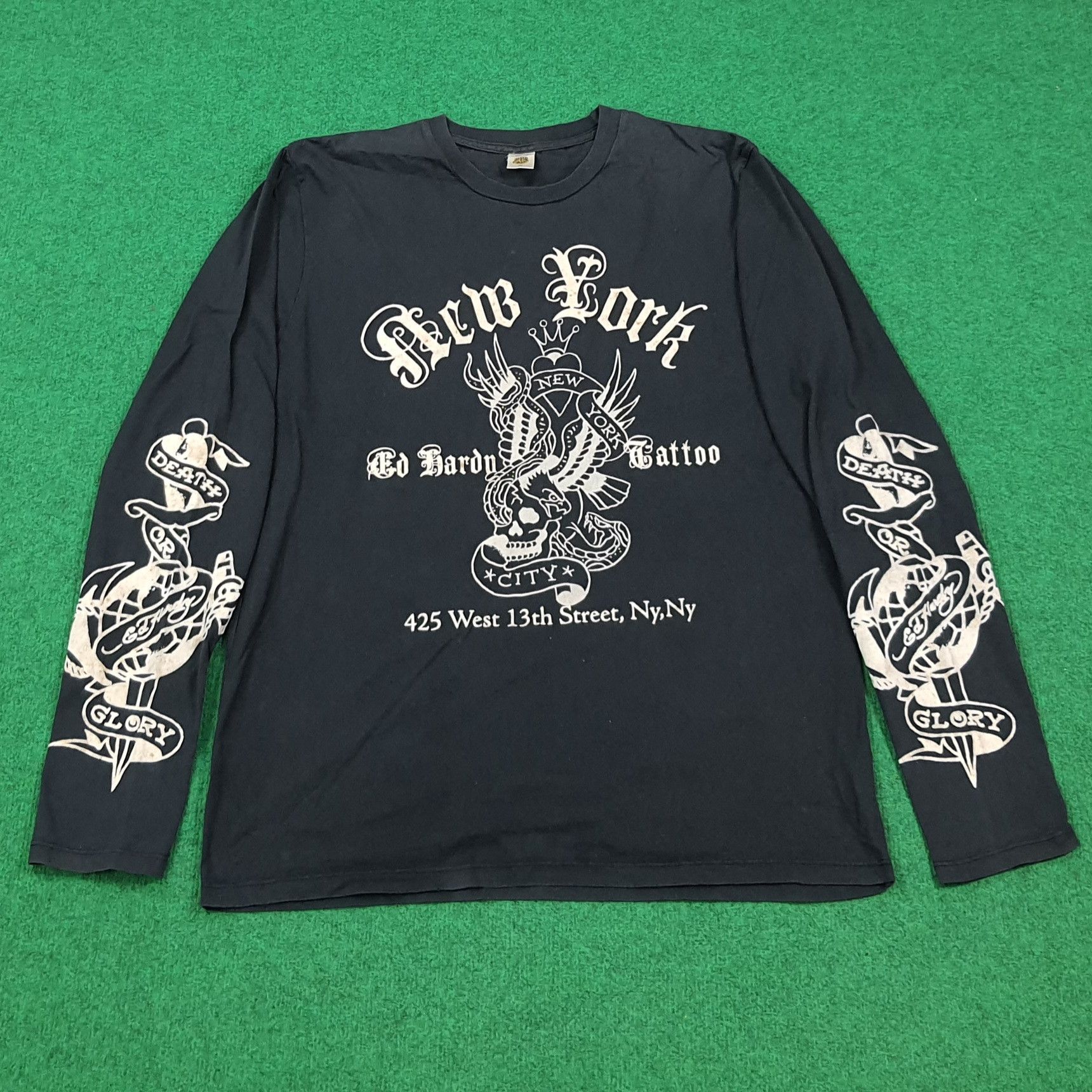 Ed Hardy × Japanese Brand Vintage Y2K Ed Hardy T Shirt Long Sleeve