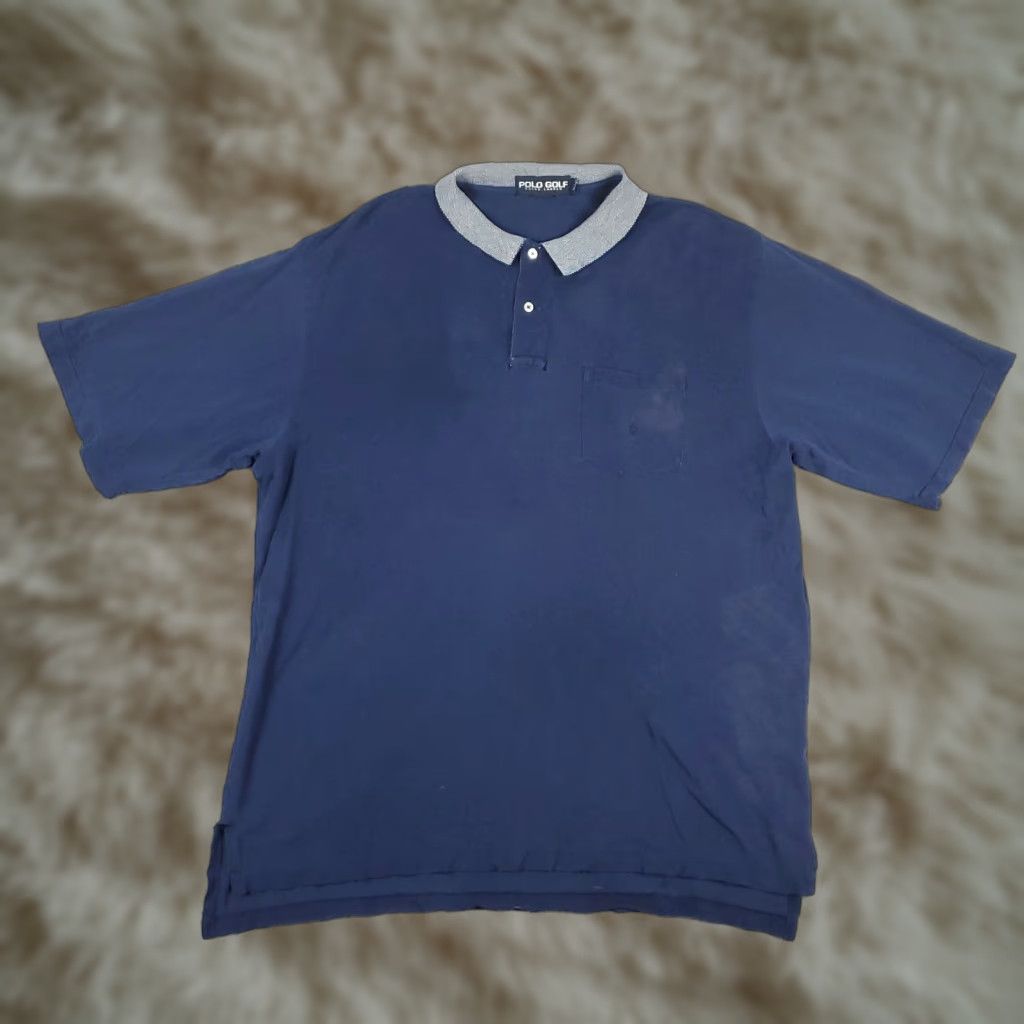 Ralph Lauren Polo Golf Ralph Lauren Polo Shirt Blue Pocket Mens XL Short Sleeve Damaged Size US XL / EU 56 / 4 - 1 Thumbnail