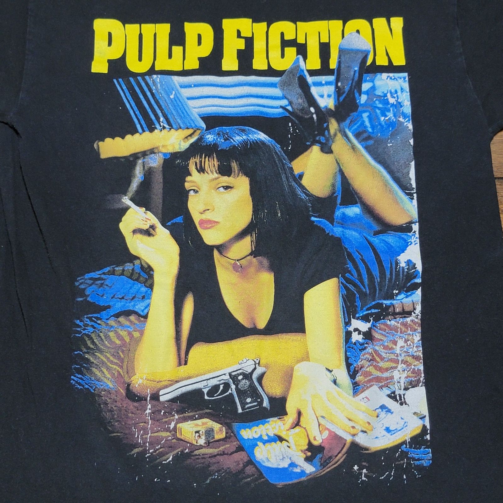 Other Pulp Fiction Black Unisex Tee Uma Thurman - Size Medium Size M / US 6-8 / IT 42-44 - 2 Thumbnail