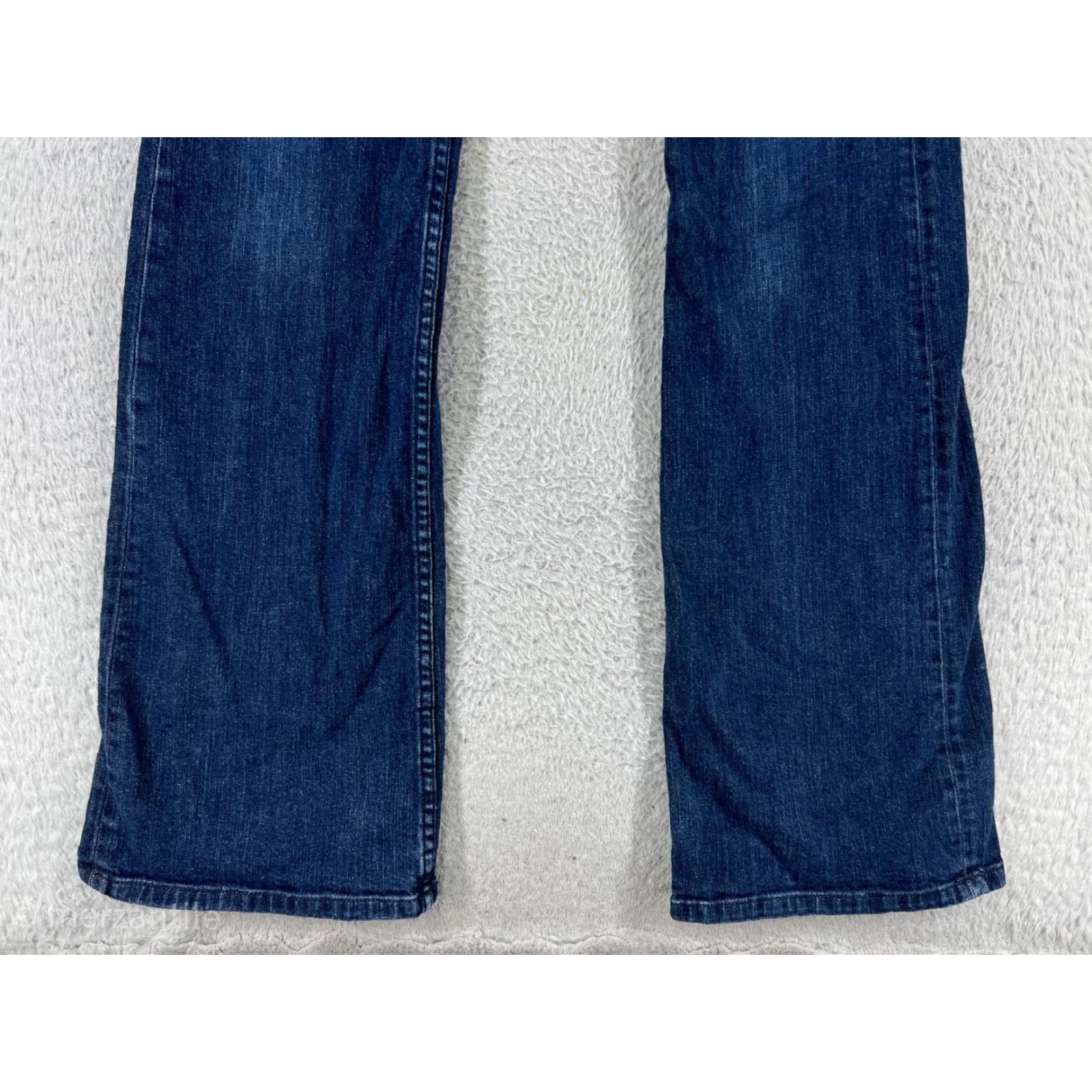 Vintage Tallwater Jeans Womens 8 Blue Denim Pitch Indigo Cotton Blend Flared USA Size 30" / US 8 / IT 44 - 5 Thumbnail