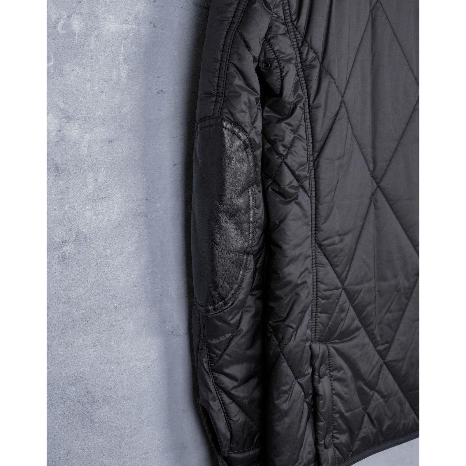 Burberry Burberry brit black quilted lamb leather wool vintage jacket Size US M / EU 48-50 / 2 - 14 Thumbnail