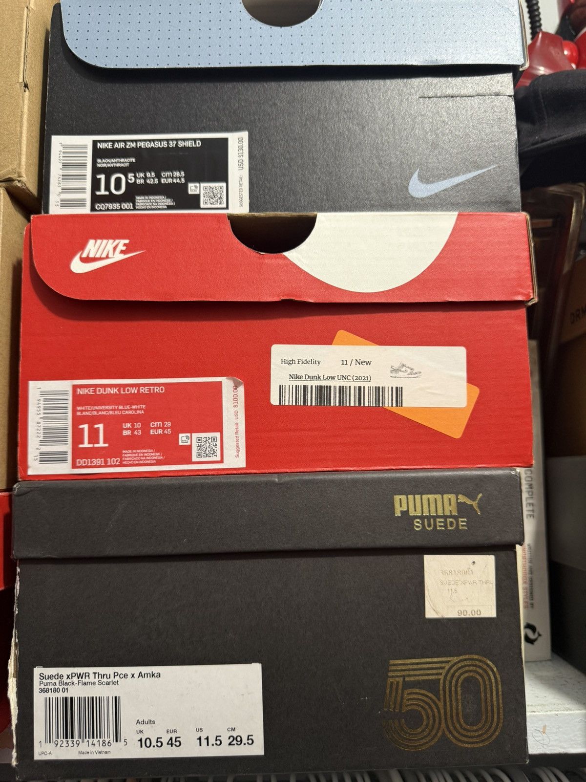 Nike Nike Dunk UNC Size US 11 / EU 44 - 7 Thumbnail