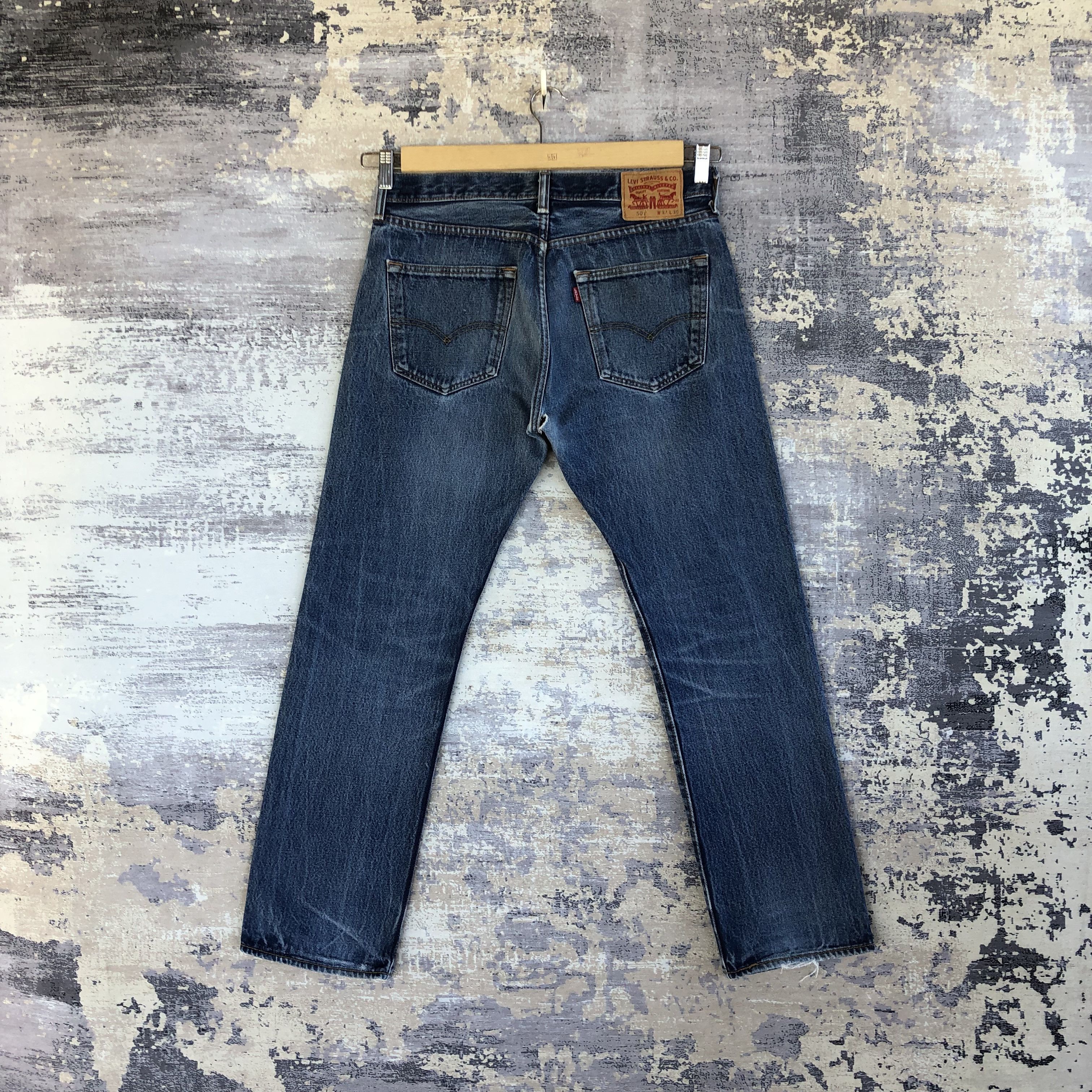 Levi's Vintage Y2K Levis 501 Faded Jeans Levi's Distressed Denim Size US 32 / EU 48 - 2 Thumbnail
