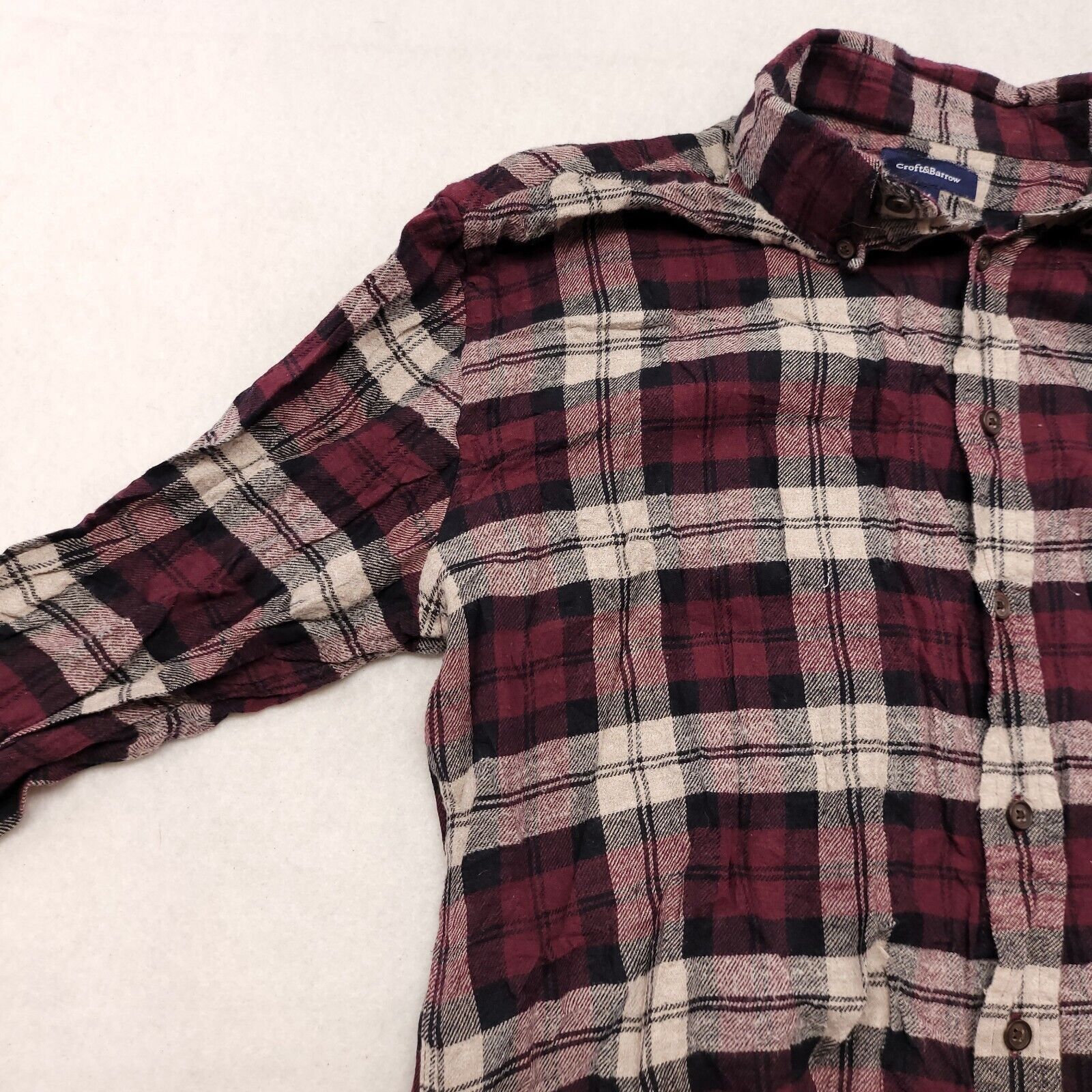 Croft & Barrow Croft & Barrow Tartan Flannel Button Up Shirt Men Size M Red Size US M / EU 48-50 / 2 - 4 Thumbnail