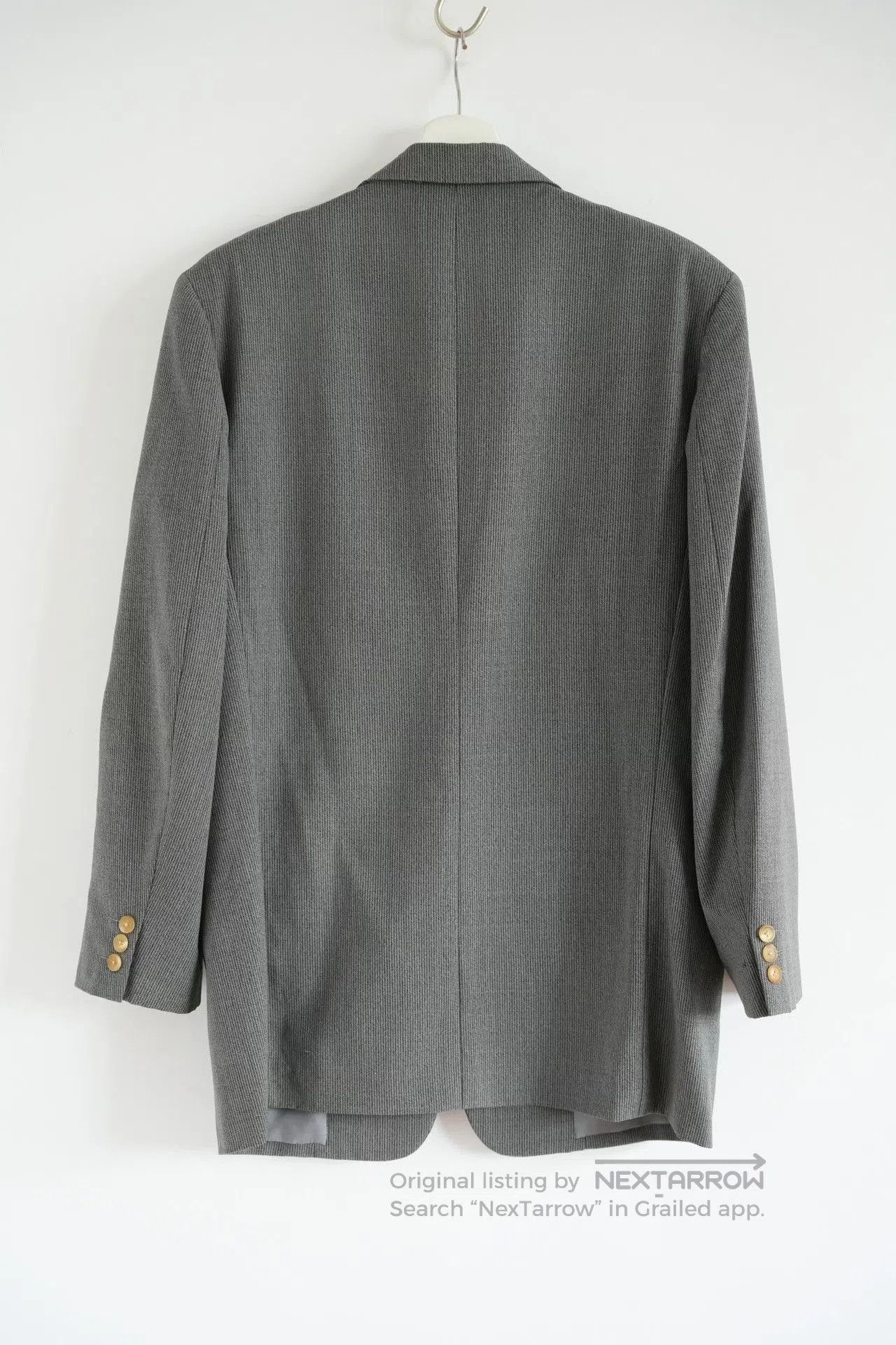 Y's for Men Yohji Yamamoto 90s Black Gray Striped Suit. Size US M / EU 48-50 / 2 - 2 Thumbnail