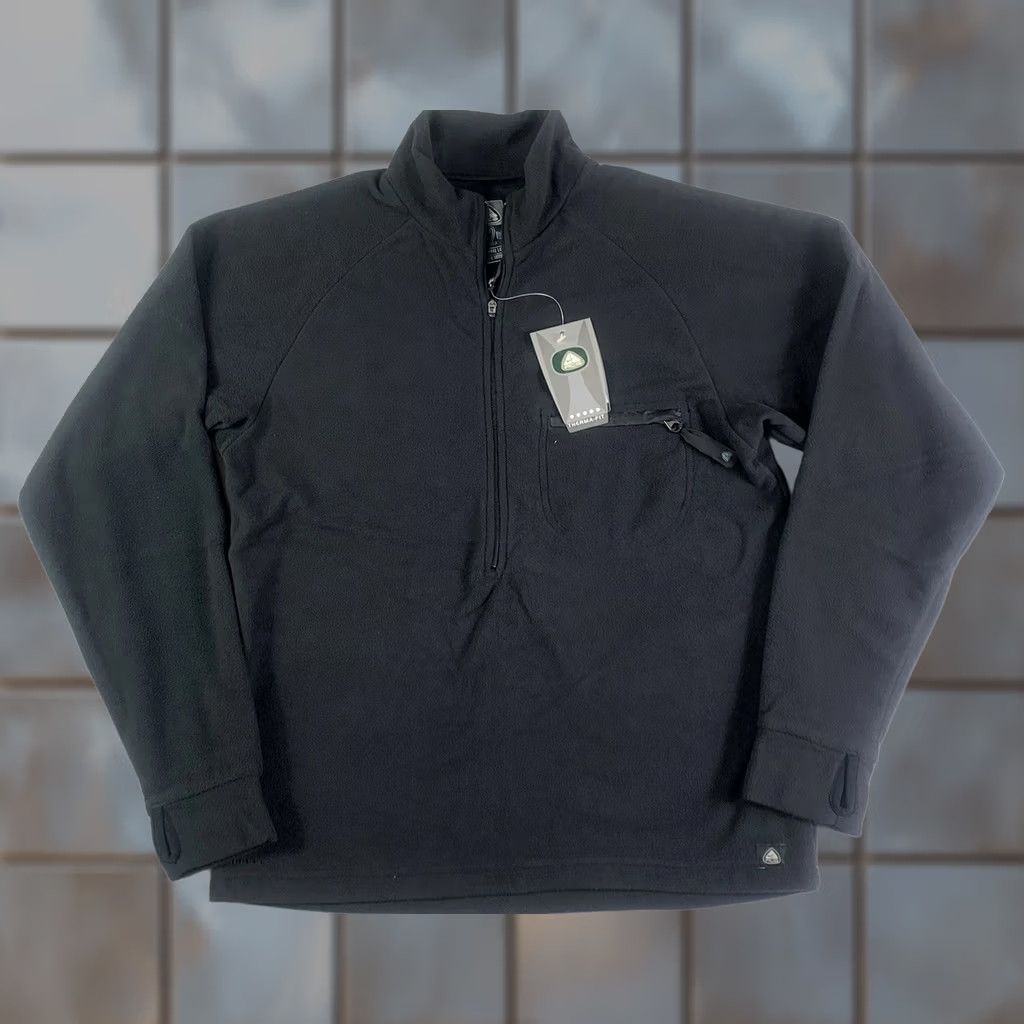 Nike ACG VINTAGE Nike ACG Mens Black Thermal Layer 2 Jacket M Parka 90s Outdoor Sports Logo Zipper Works (Broken Tab) Size US M / EU 48-50 / 2 - 1 Thumbnail
