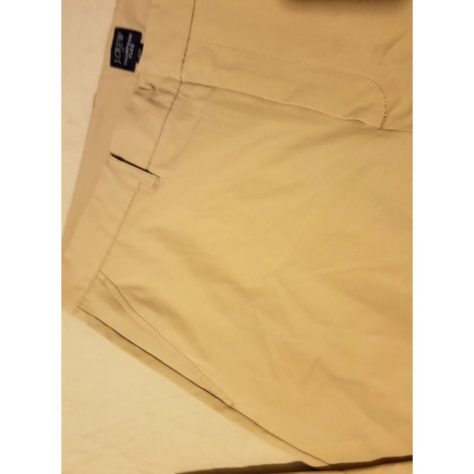 J.Crew Mens J. Crew Khaki Dress Pants Performance Slack Chino Trouser 36x32 Beige Stretch Style Size US 36 / EU 52 - 4 Thumbnail