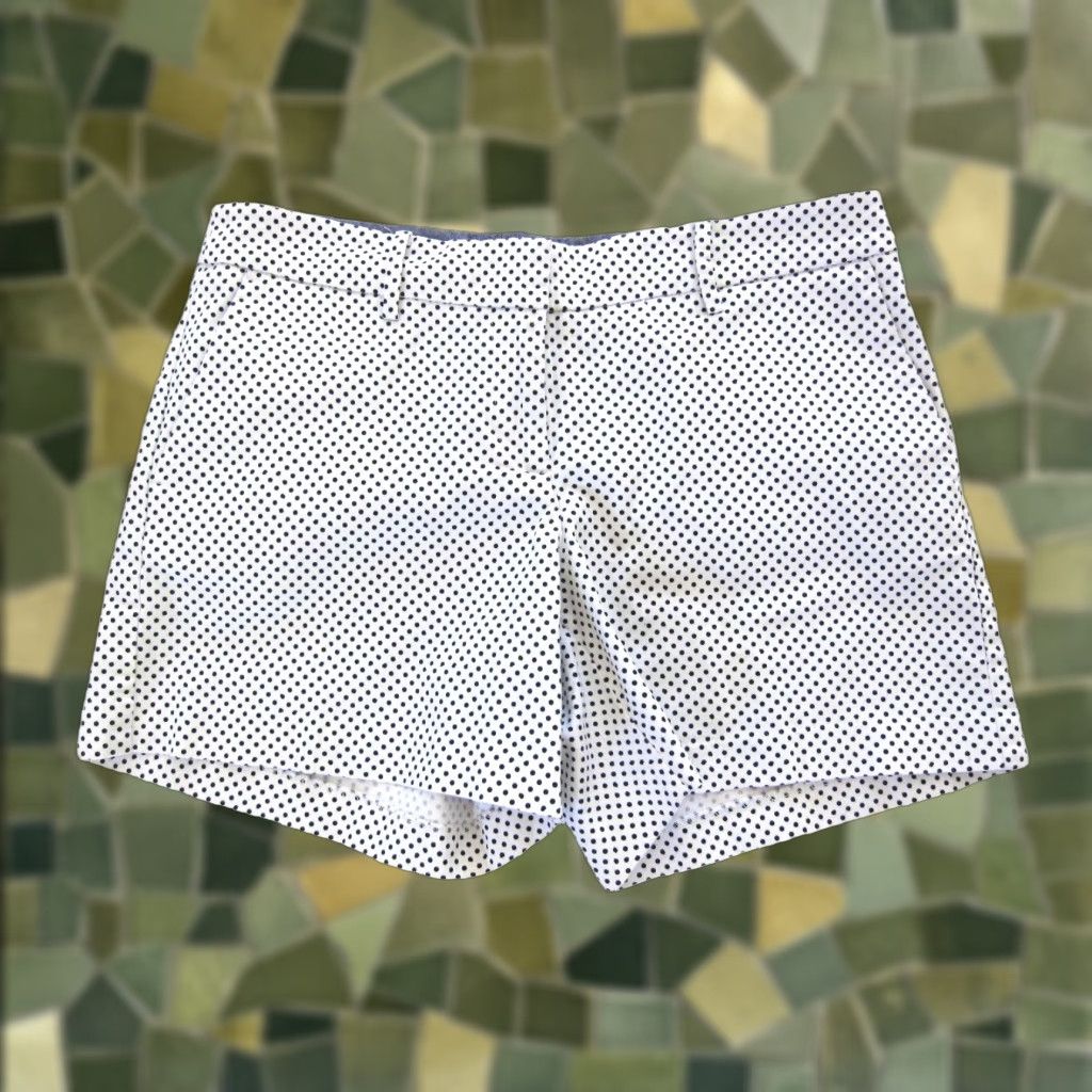 Nautica Nautica Women Chino Shorts 4 White Cotton Stretch Flat Front Pocket 4 Pockets 98% cotton 2% spandex Womens Size 27" / US 4 / IT 40 - 1 Thumbnail
