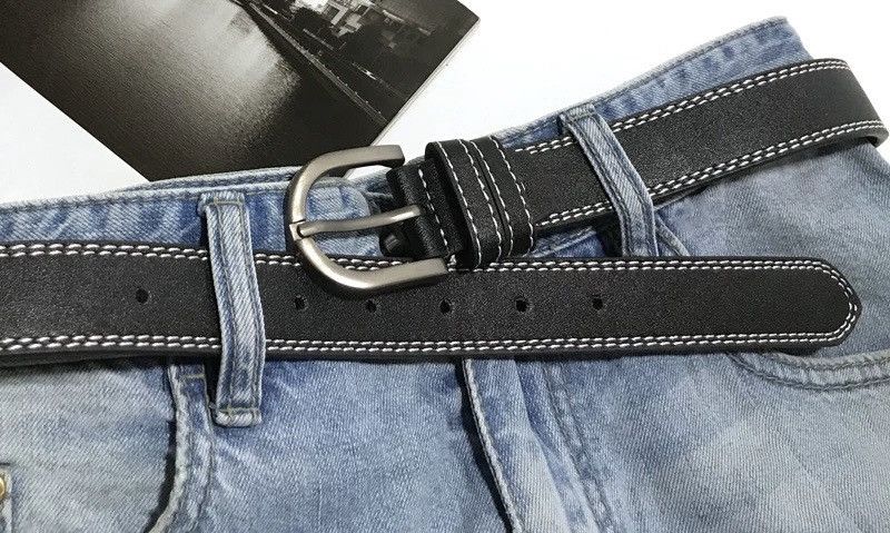 Japanese Brand × Vintage Classic retro contrast thread faux leather belt Size ONE SIZE - 2 Thumbnail