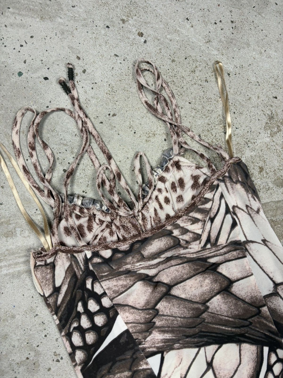 Just Cavalli 2000s Roberto Just Cavalli Snake Skin Print Dress Animal Size M / US 6-8 / IT 42-44 - 15 Thumbnail