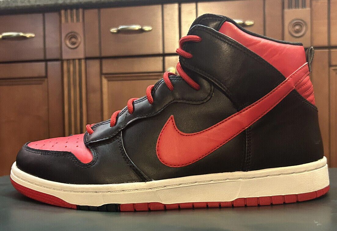 Nike Nike Men's Dunk High CMFT Black Red White 705434-600 - Sz 10 Size US 10 / EU 43 - 3 Thumbnail
