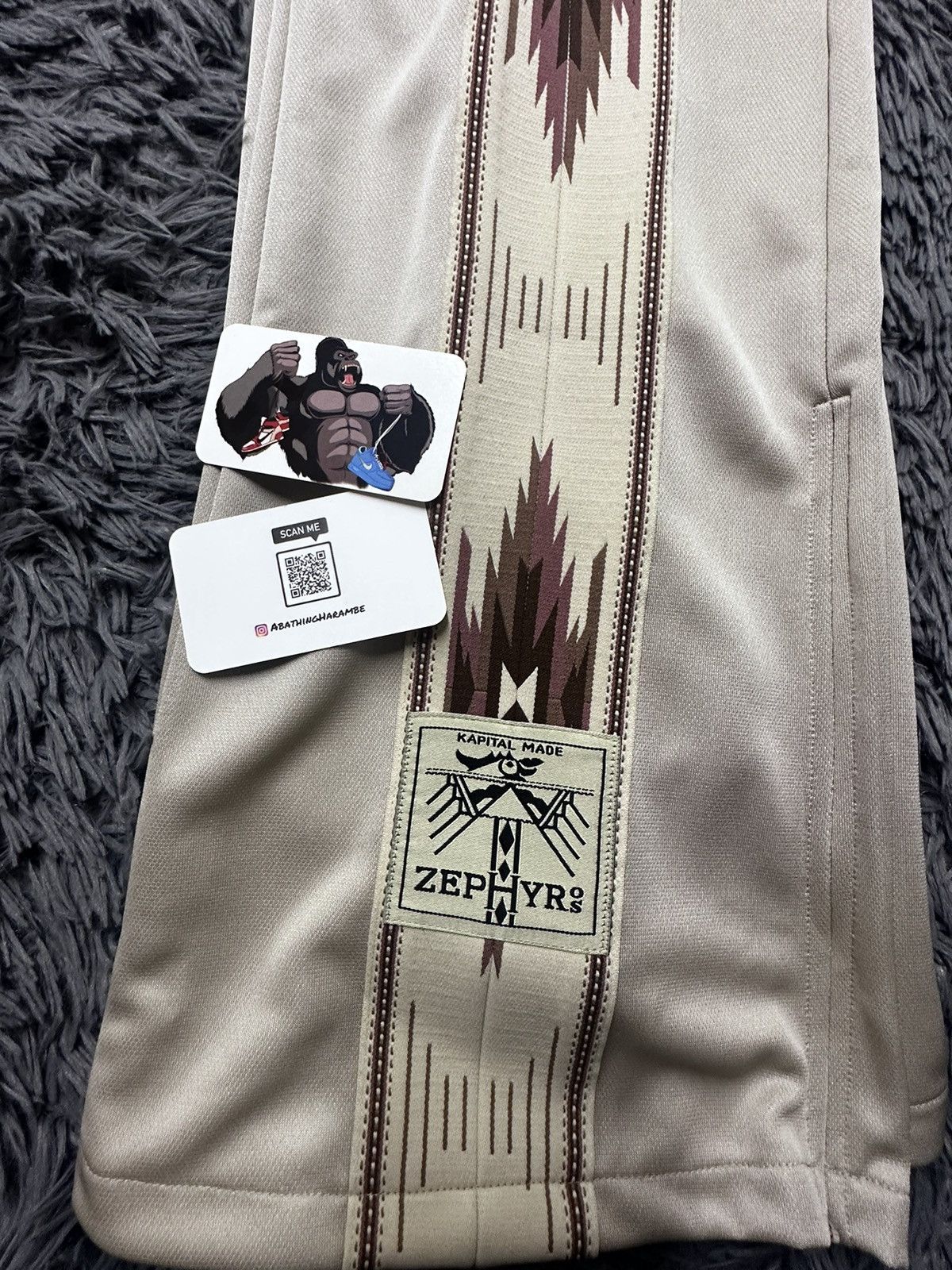 Kapital Kapital Kochi & Zephyr Track Pants Beige Frontline Size US 34 / EU 50 - 4 Thumbnail