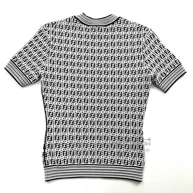 Fendi Fendi Black and white old flower FF full-print knitted sho Size XXS / US 00 / IT 34 - 3 Thumbnail