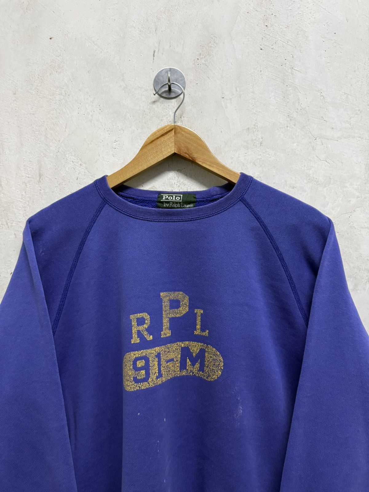 Polo Ralph Lauren Vintage Distressed Polo Ralph Lauren 91-M Boxy Sweatshirt Size US M / EU 48-50 / 2 - 2 Thumbnail