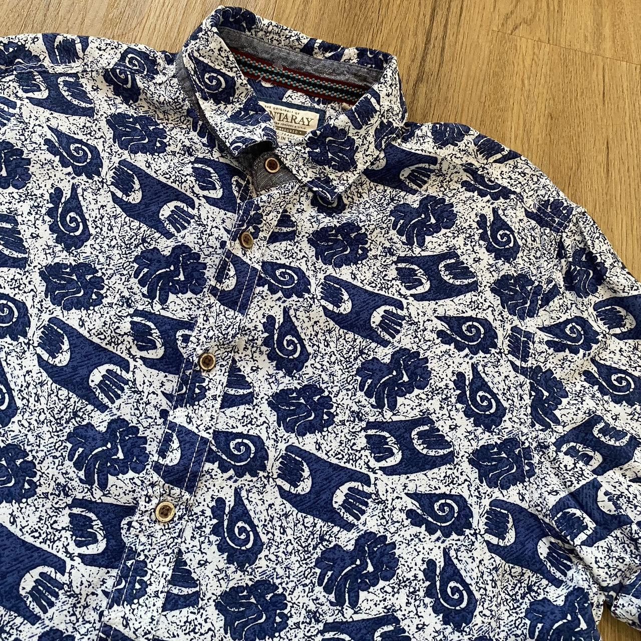 Other White and blue Hawaiian shirt with a funky pattern Size US L / EU 52-54 / 3 - 3 Thumbnail