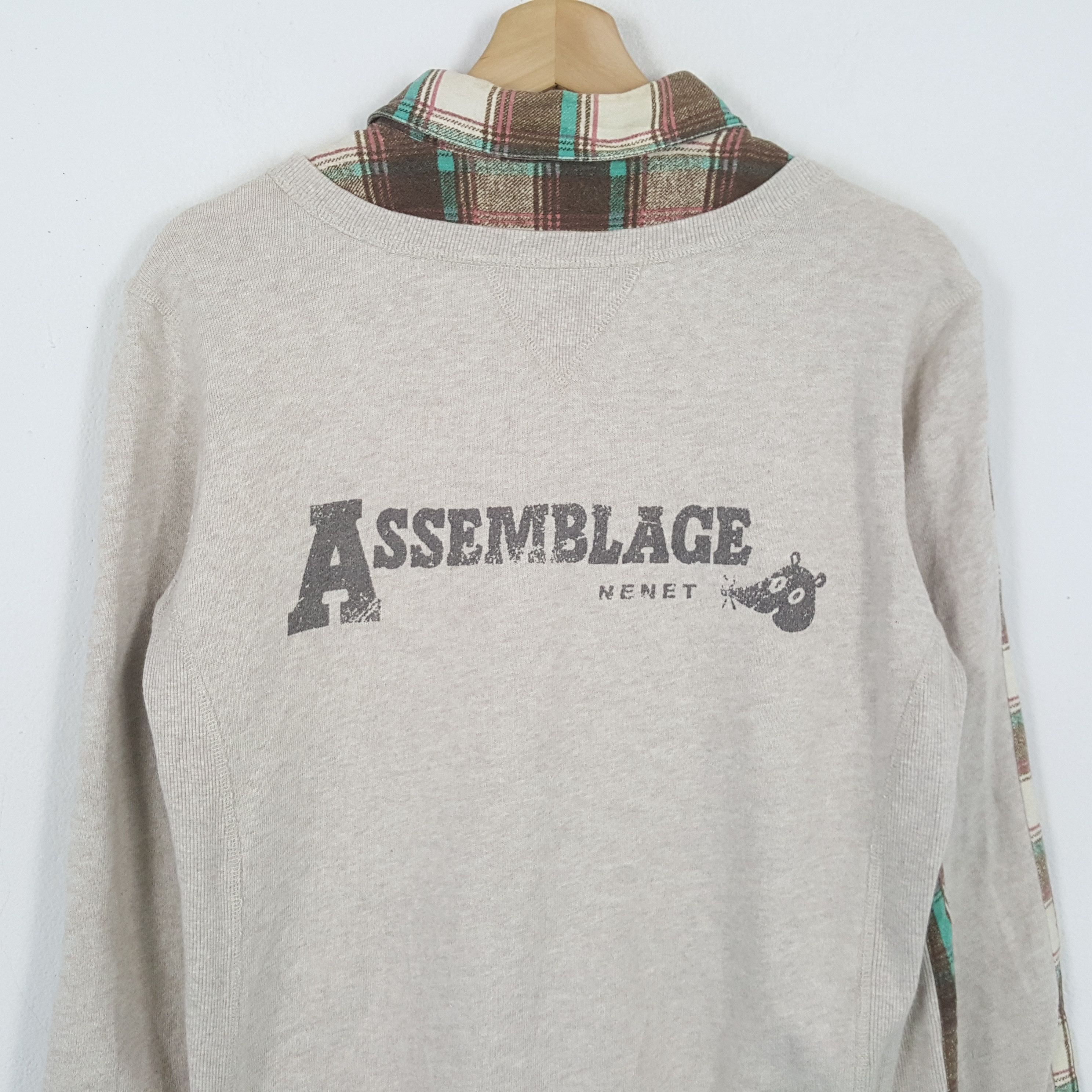 Issey Miyake × Ne-Net × Vintage Vintage ASSEMBLAGE NENET by Issey Miyake Japan Brand Shirts Size US M / EU 48-50 / 2 - 2 Thumbnail