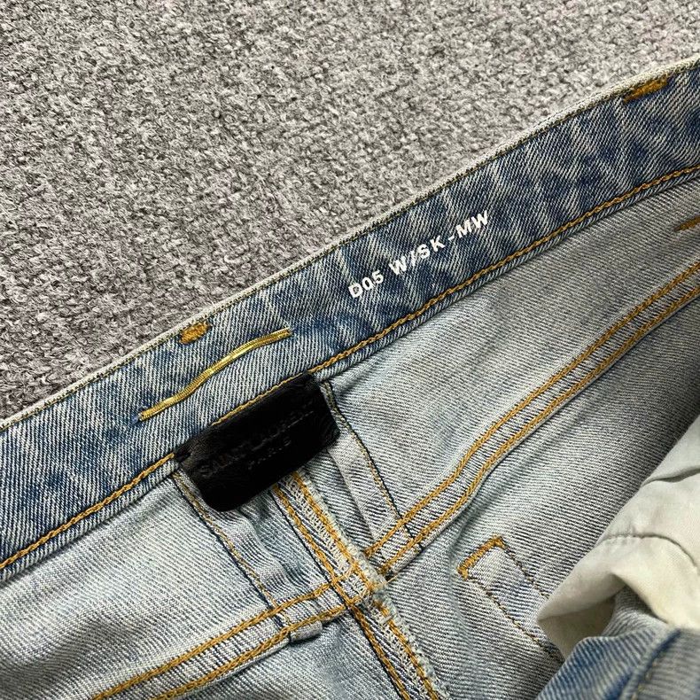 Saint Laurent Paris Saint Laurent Paris size os D05 Ripped and worn jeans 2505 Size US 30 / EU 46 - 4 Thumbnail
