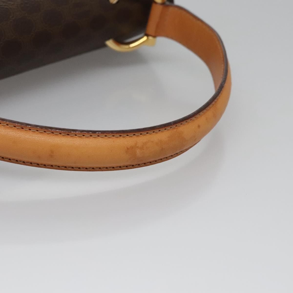 Celine CELINE Macadam Canvas Hand Bag Pvc Leather Brown Gold Size ONE SIZE - 7 Thumbnail