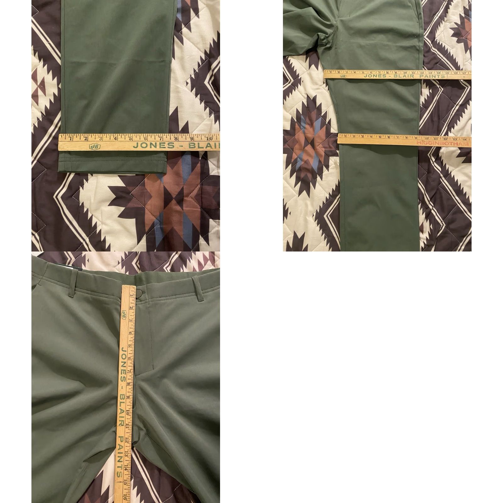 Vintage Mondetta Chino Pants Men Regular 38x34 Green Stretch Flat Front Leg Straight NWT Outdoor Project Size US 38 / EU 54 - 8 Thumbnail