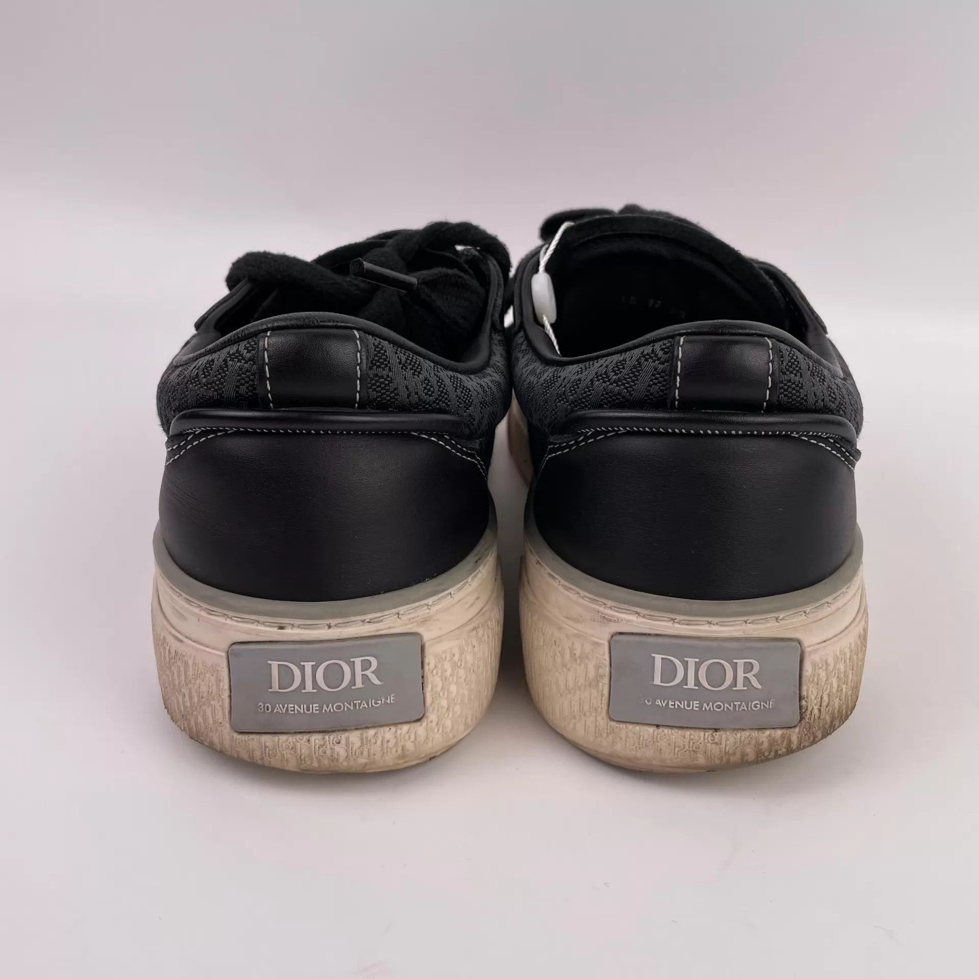 Dior Dior Side Logo Print Black & White Sneakers EUR 41 Size US 8 / EU 41 - 6 Thumbnail