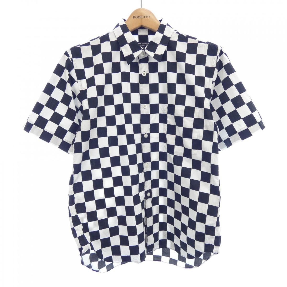 Comme des Garcons Homme Shirt Cotton Short Sleeve Plain Polo shirt 