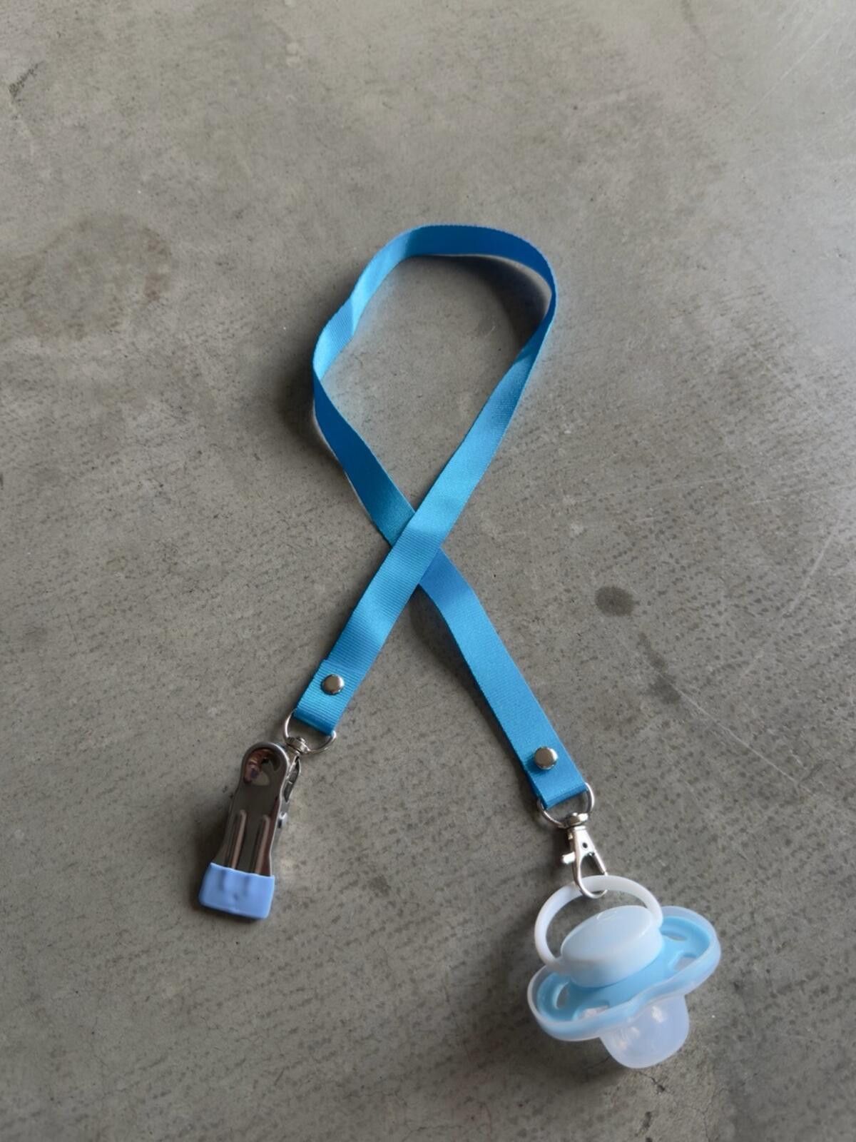 Other Pacifier Clip / Silicone & Strap Baby Accessory / Blue Size ONE SIZE - 1 Thumbnail