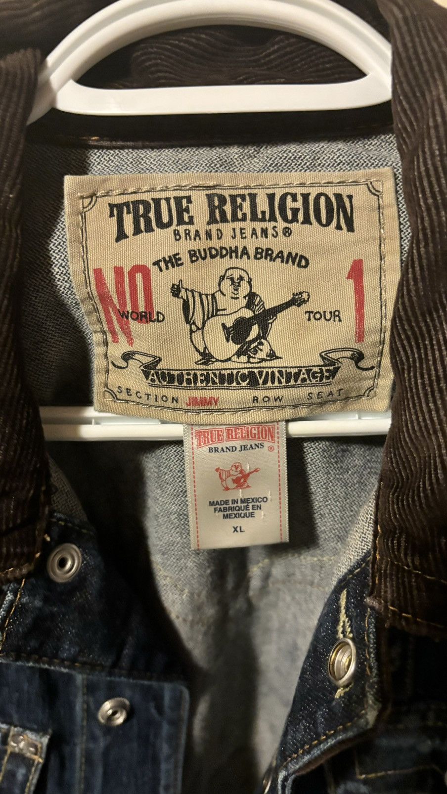 Levi's Vintage True Religion Denim Jacket Size US XL / EU 56 / 4 - 4 Thumbnail
