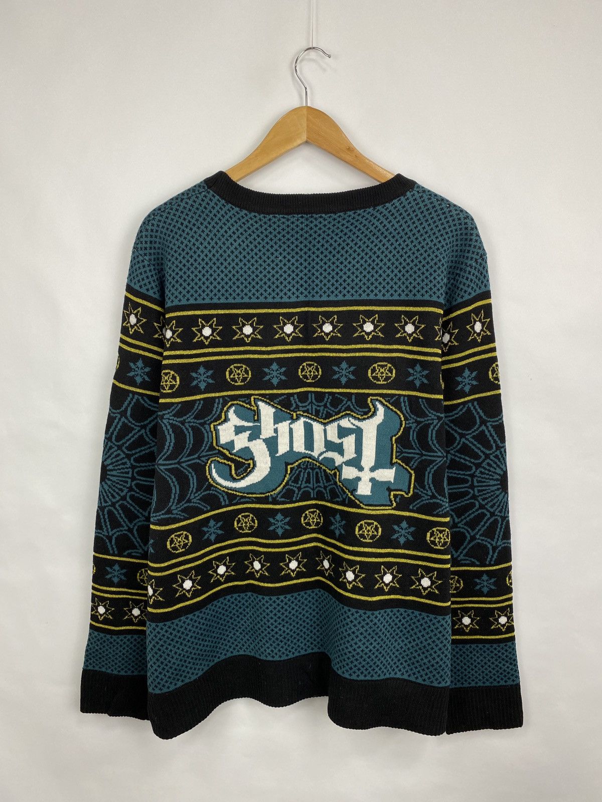 Vintage 🇺🇸 Y2K Anarchy Ghost Sweater Skull Skeleton Rare Retro Hype Size US XL / EU 56 / 4 - 7 Thumbnail