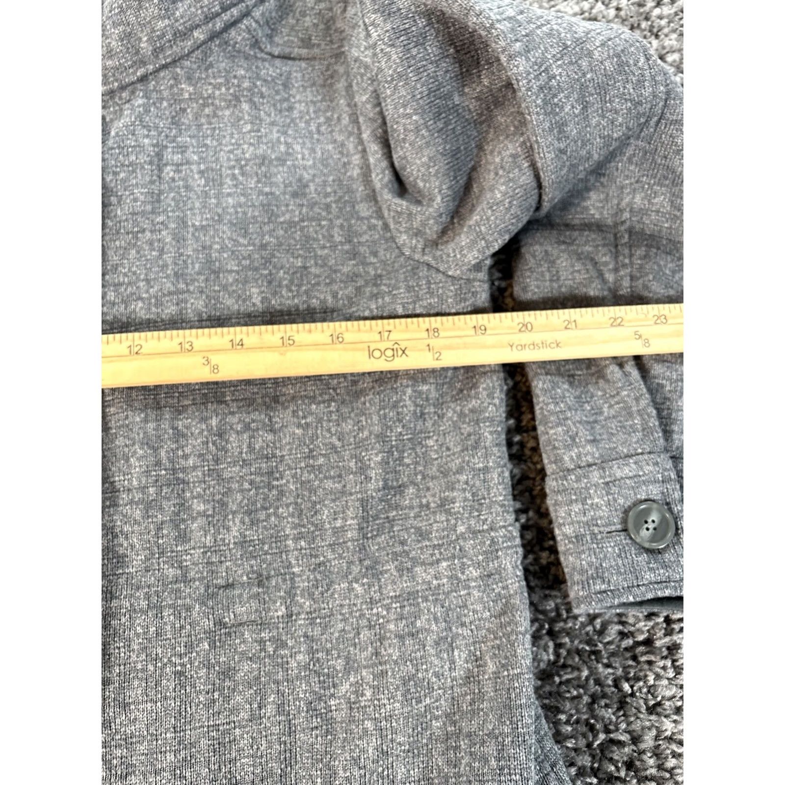 Patagonia Patagonia Better Sweater Coat Womens Small Gray Fleece Thigh Length Coat Zip Long Sleeve Size S / US 4 / IT 40 - 3 Thumbnail