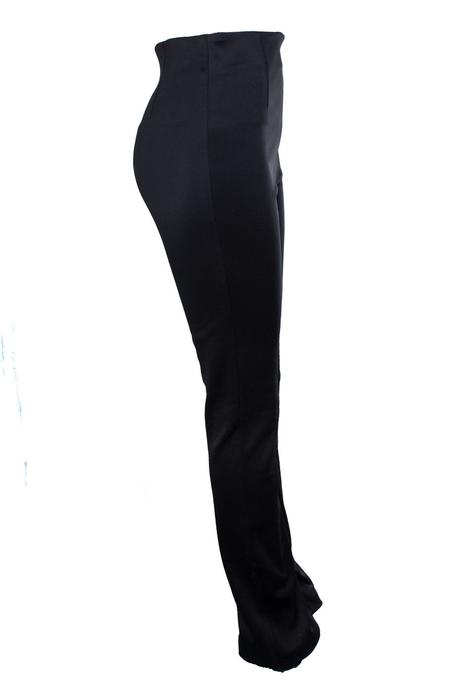 Rohe Rohe, black shiny pantalon with splits Size 27" / US 4 / IT 40 - 3 Thumbnail