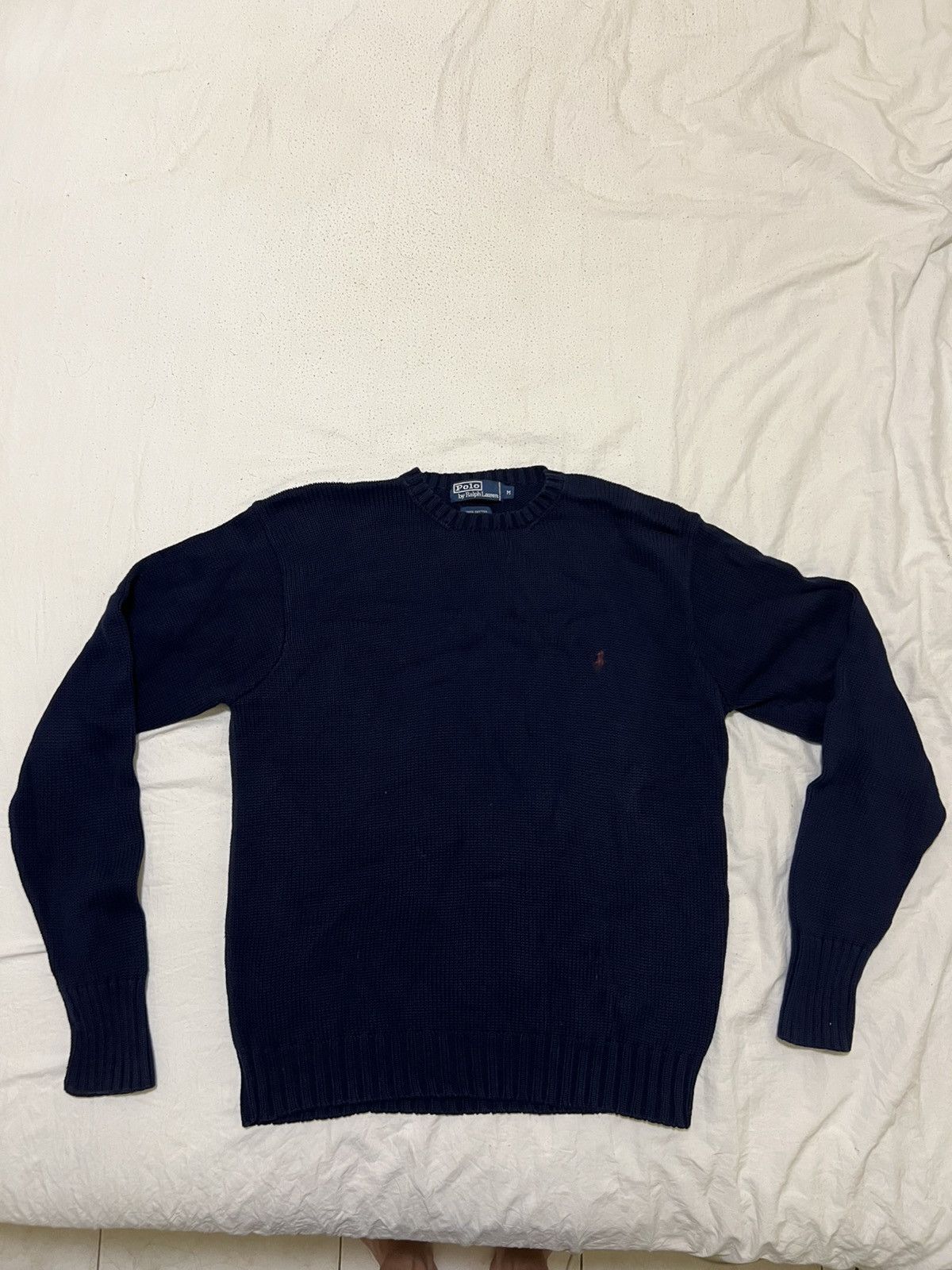 Polo Ralph Lauren Vintage Polo Ralph Lauren navy blue sweater Size US M / EU 48-50 / 2 - 1 Thumbnail