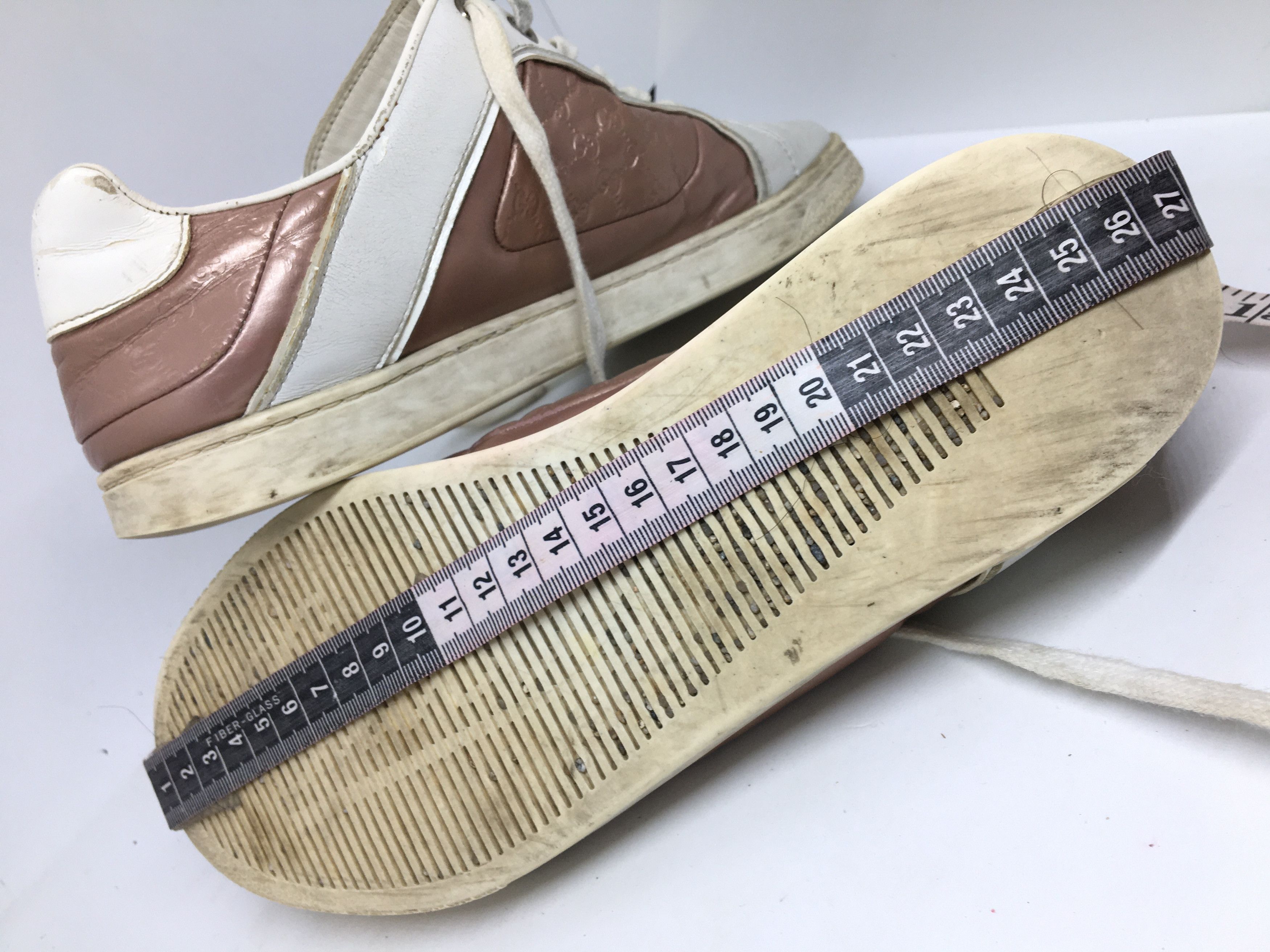 Gucci GUCCI sneakers white maroon Size US 6 / EU 39 - 12 Thumbnail