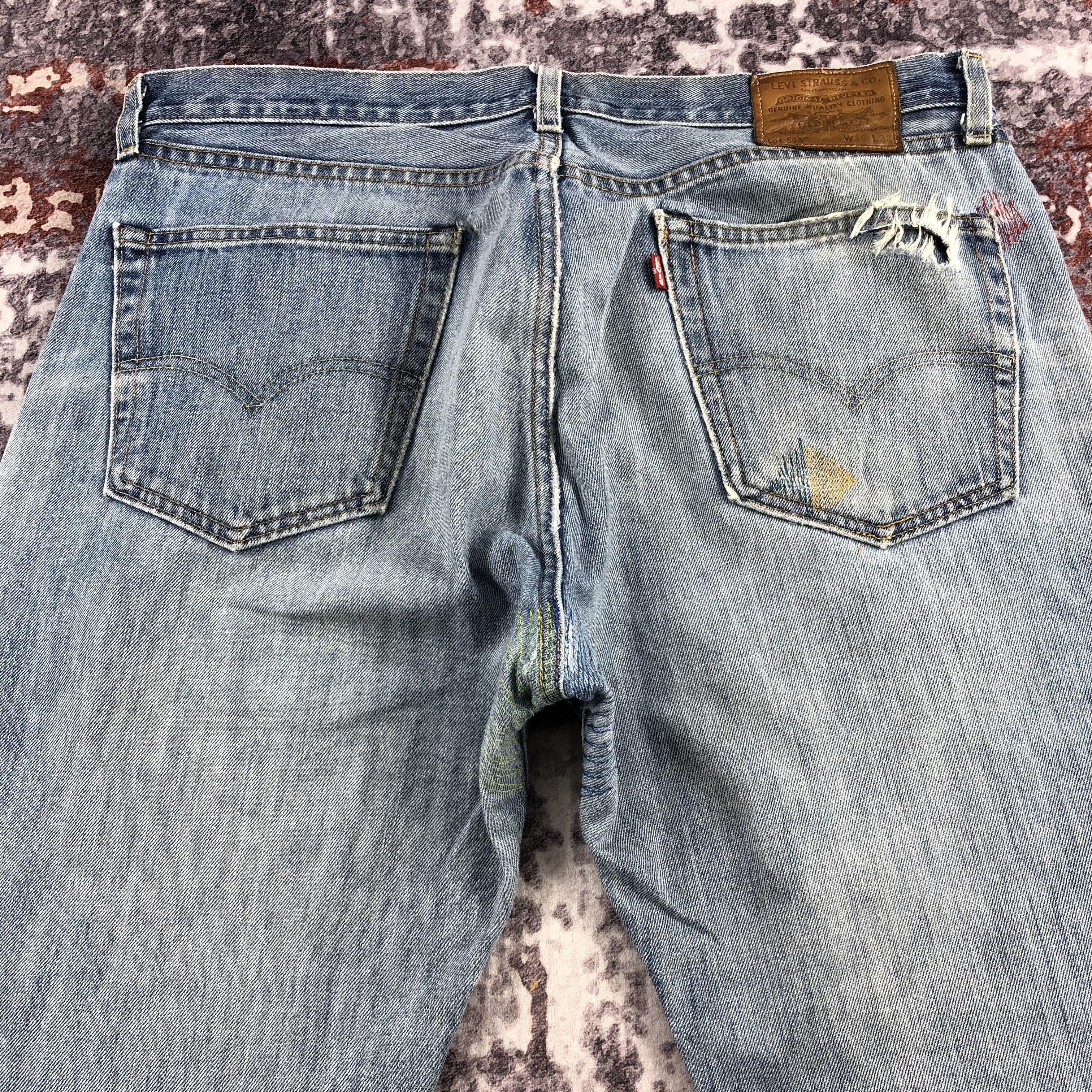 Levi's × Vintage Vintage Blue Wash Levis 505 Jeans-JM2303 Size US 39 - 5 Thumbnail