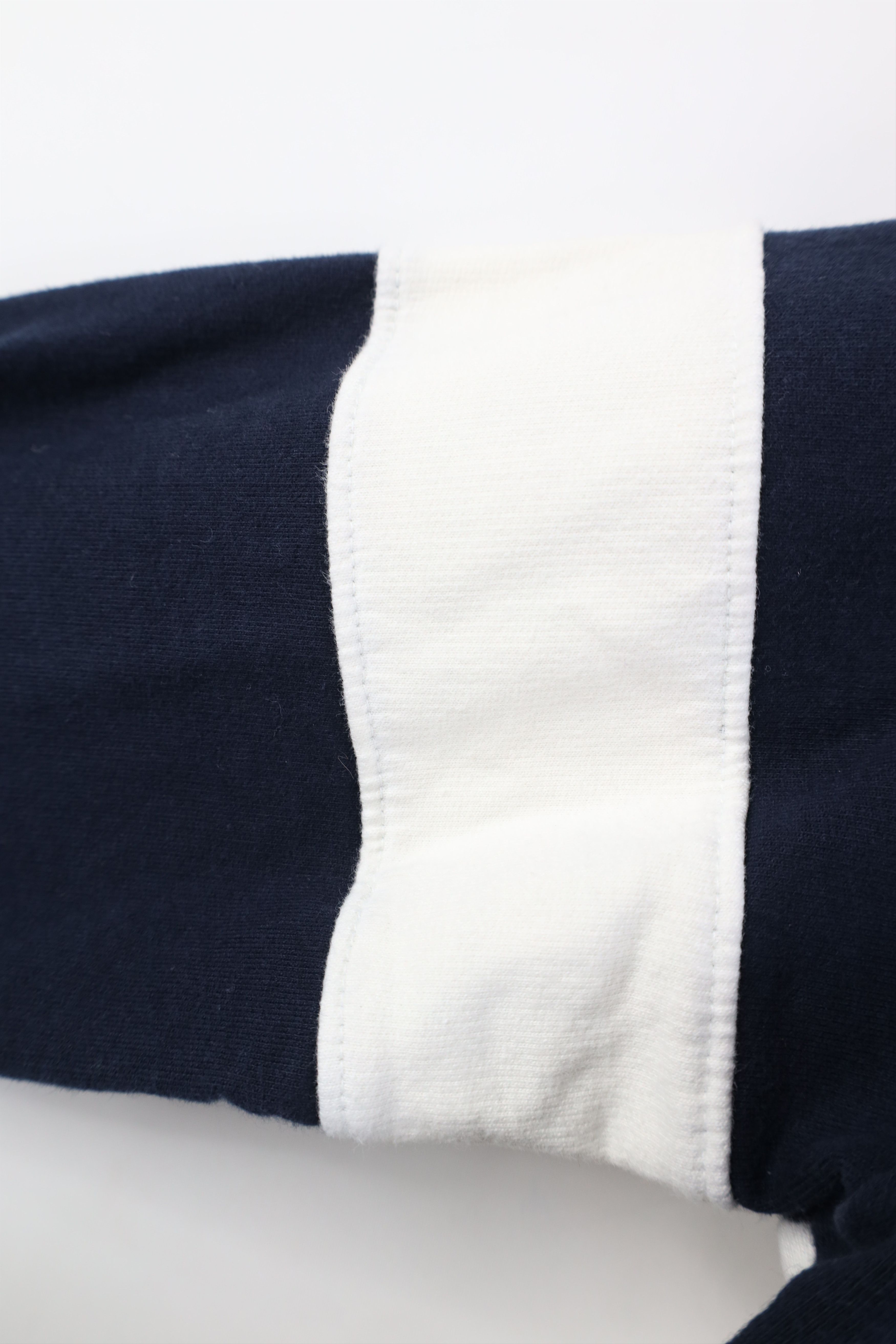 J.Crew J Crew Striped Color Block French Terry Full Zip Hoodie Blue Size L / US 10 / IT 46 - 6 Thumbnail