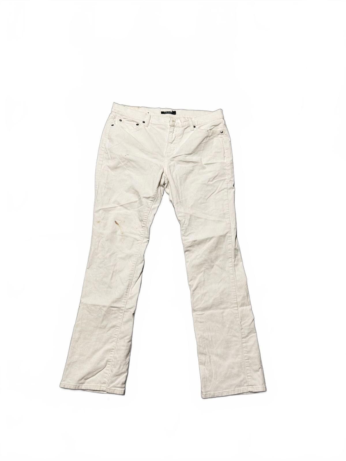 Polo Ralph Lauren Ralph Lauren Women's White Trousers Size 12 Size 30" / US 8 / IT 44 - 3 Thumbnail