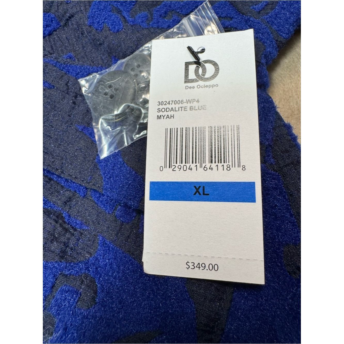 Other NWT New $349 DO by Dee Ocleppo Tie Belt Textured Jacquard T Size XL / US 12-14 / IT 48-50 - 6 Thumbnail